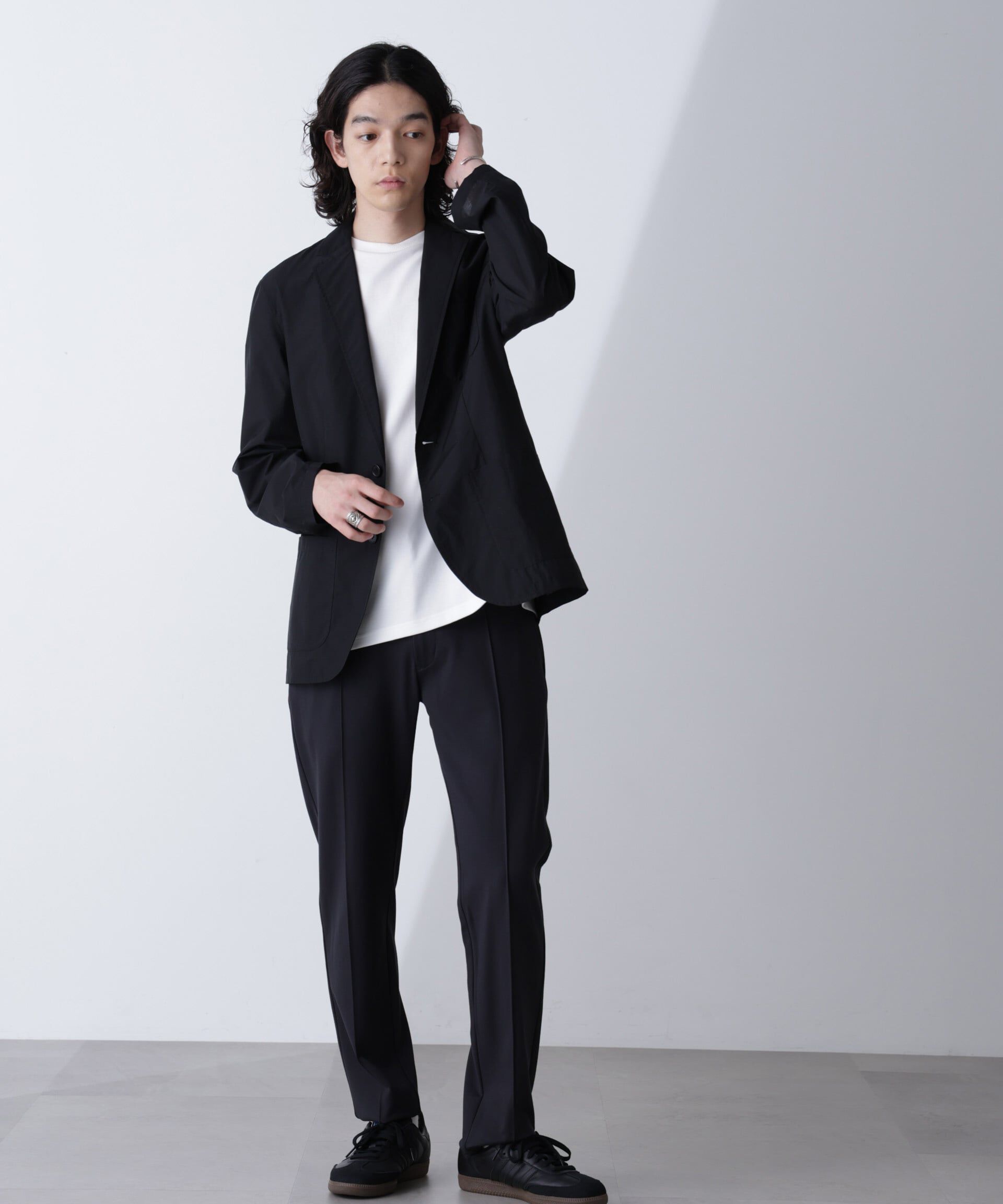 nano･universe「「モダンコンフォートシリーズ」スリムイージースラックス」|チノ|