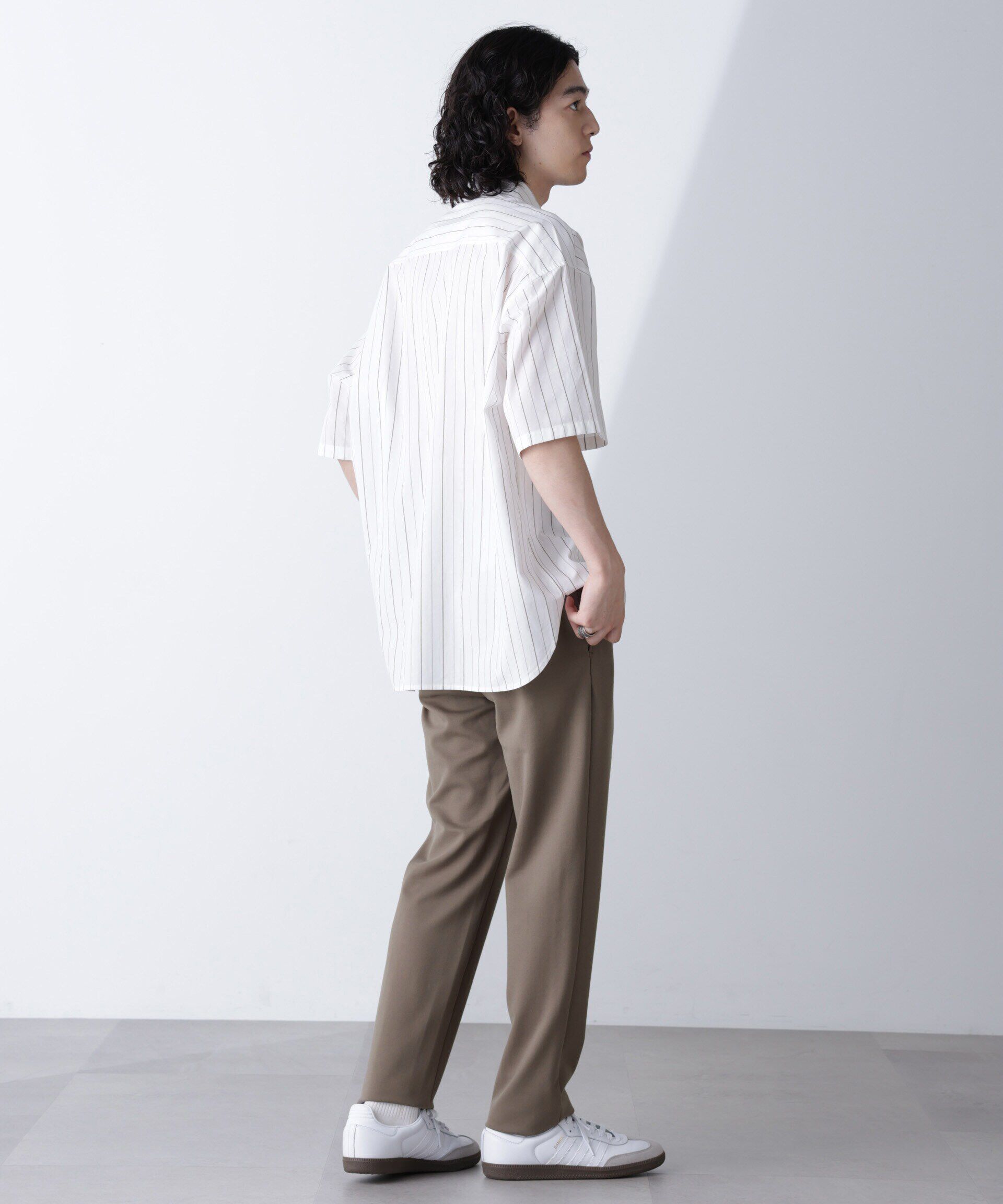 nano･universe「「モダンコンフォートシリーズ」スリムイージースラックス」|チノ|