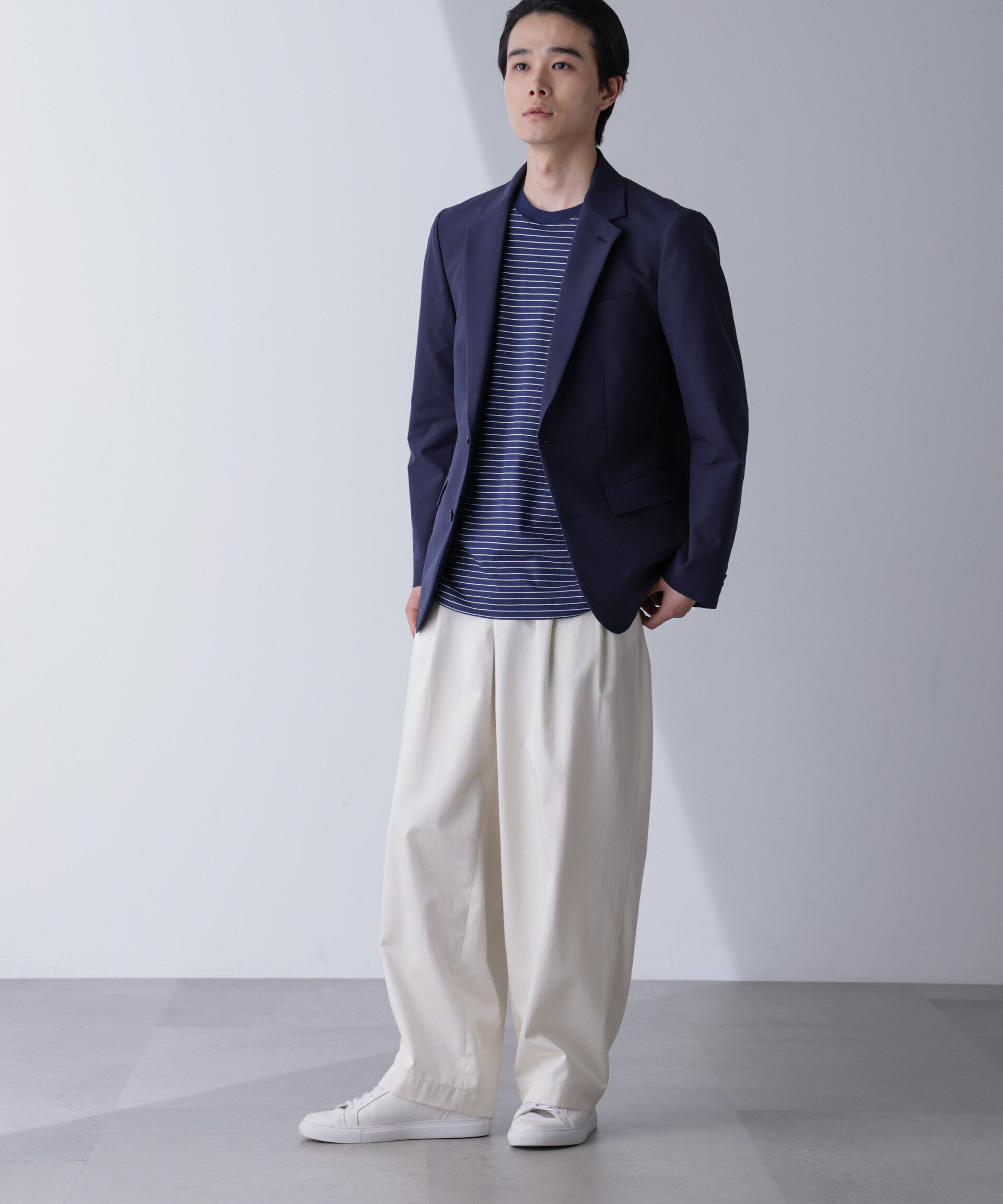 nano･universe「｢N JACKET PREMIUM｣TEXBRID(R)撥水ｳﾗﾄﾞｯﾄｽﾄﾚｯﾁｼﾞｬｹｯﾄ(ｾｯﾄ 」|スーツ|