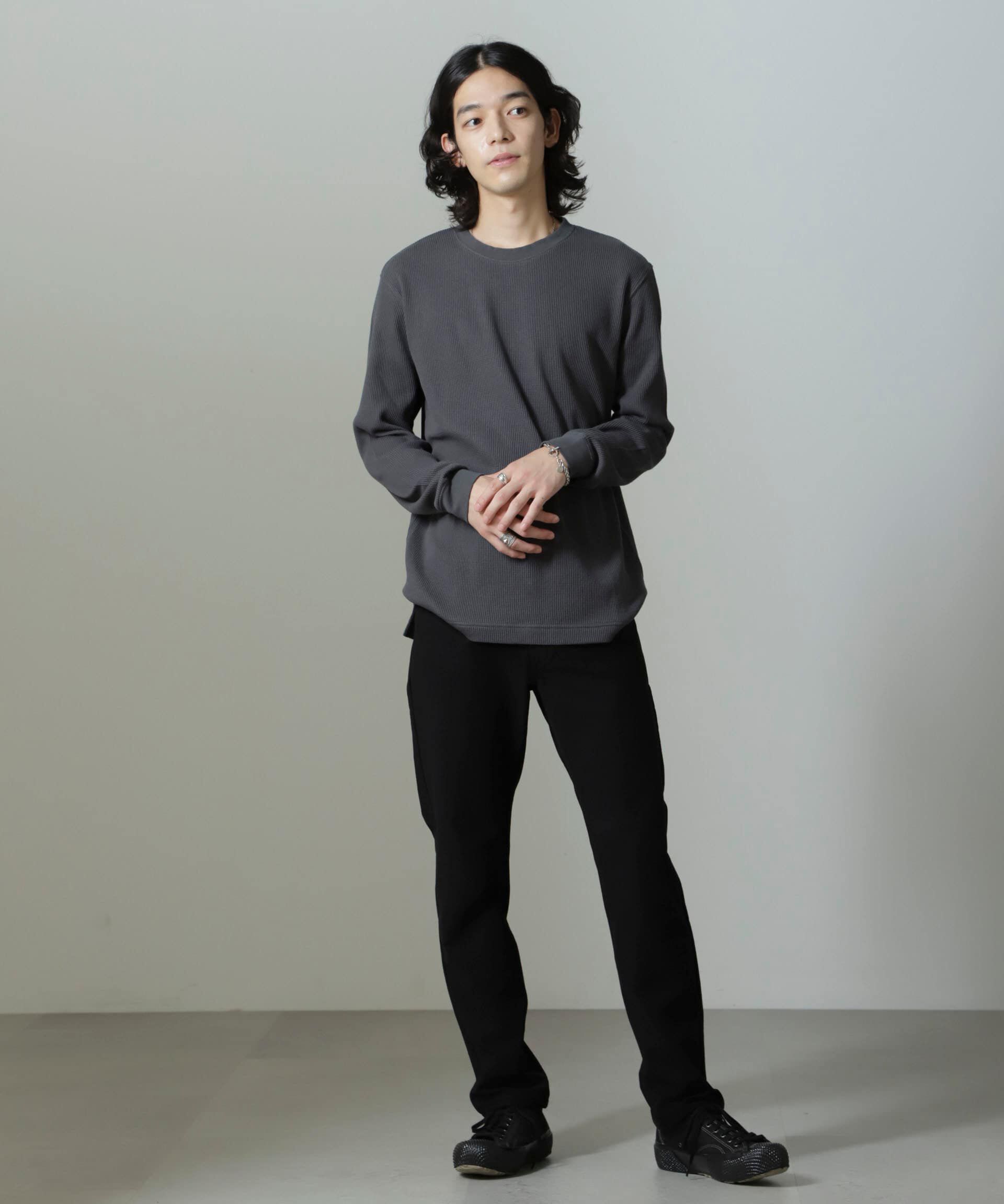 nano･universe「アンチスメルワッフルTシャツ 長袖」|Tシャツ・カットソー|