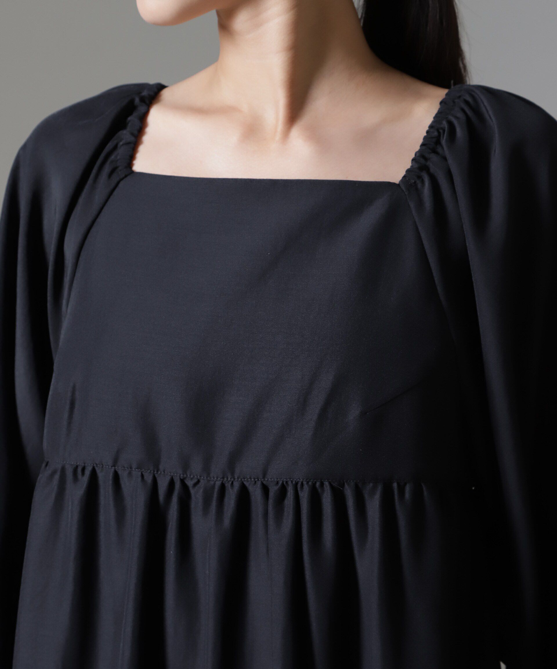 nano･universe「スクエアネックティアードワンピース」|ワンピース|