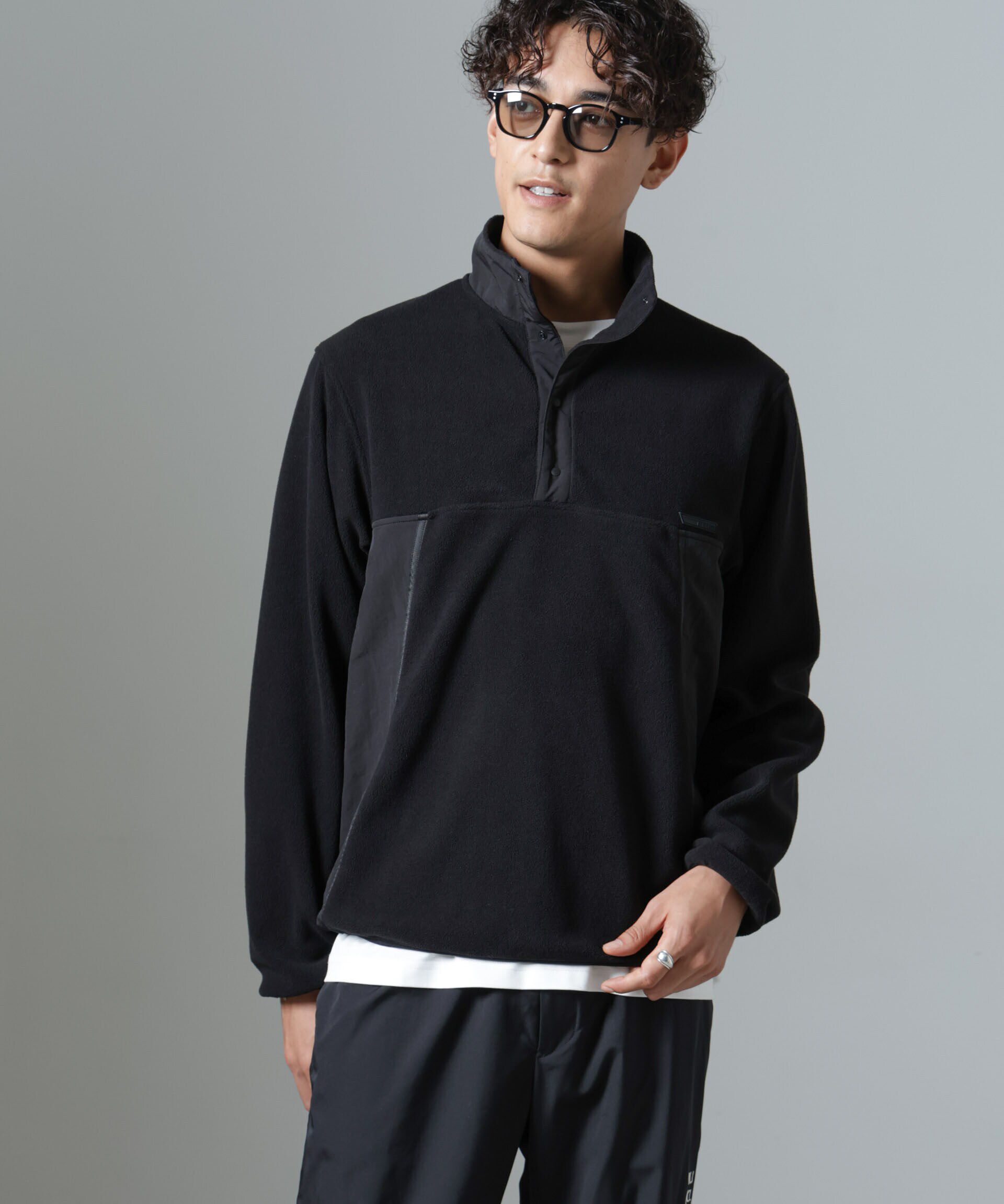 nano･universe「「NJ/CLUB」PARKSTOCK スナップフリースプルオーバー」|Tシャツ・カットソー|