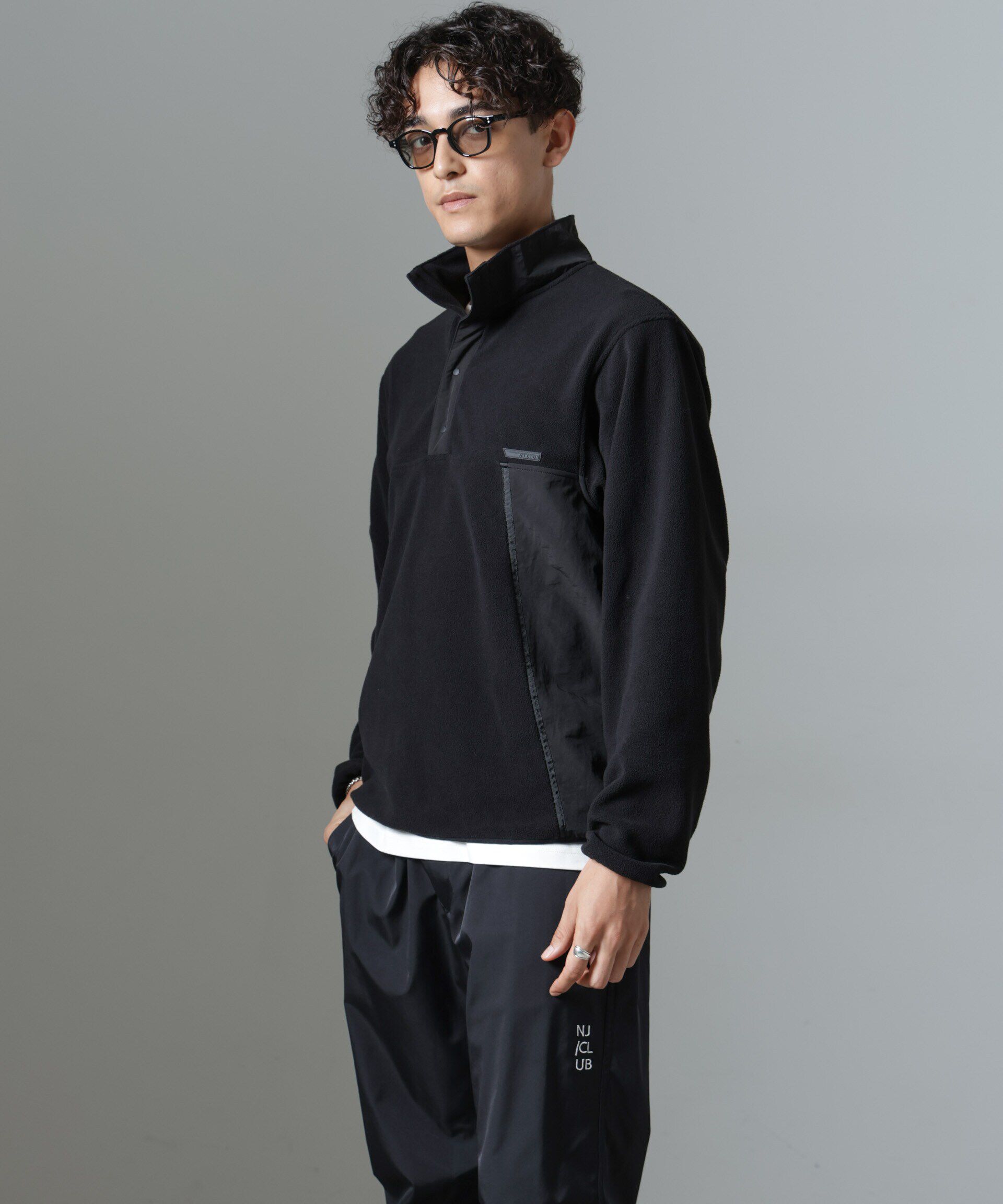 nano･universe「「NJ/CLUB」PARKSTOCK スナップフリースプルオーバー」|Tシャツ・カットソー|