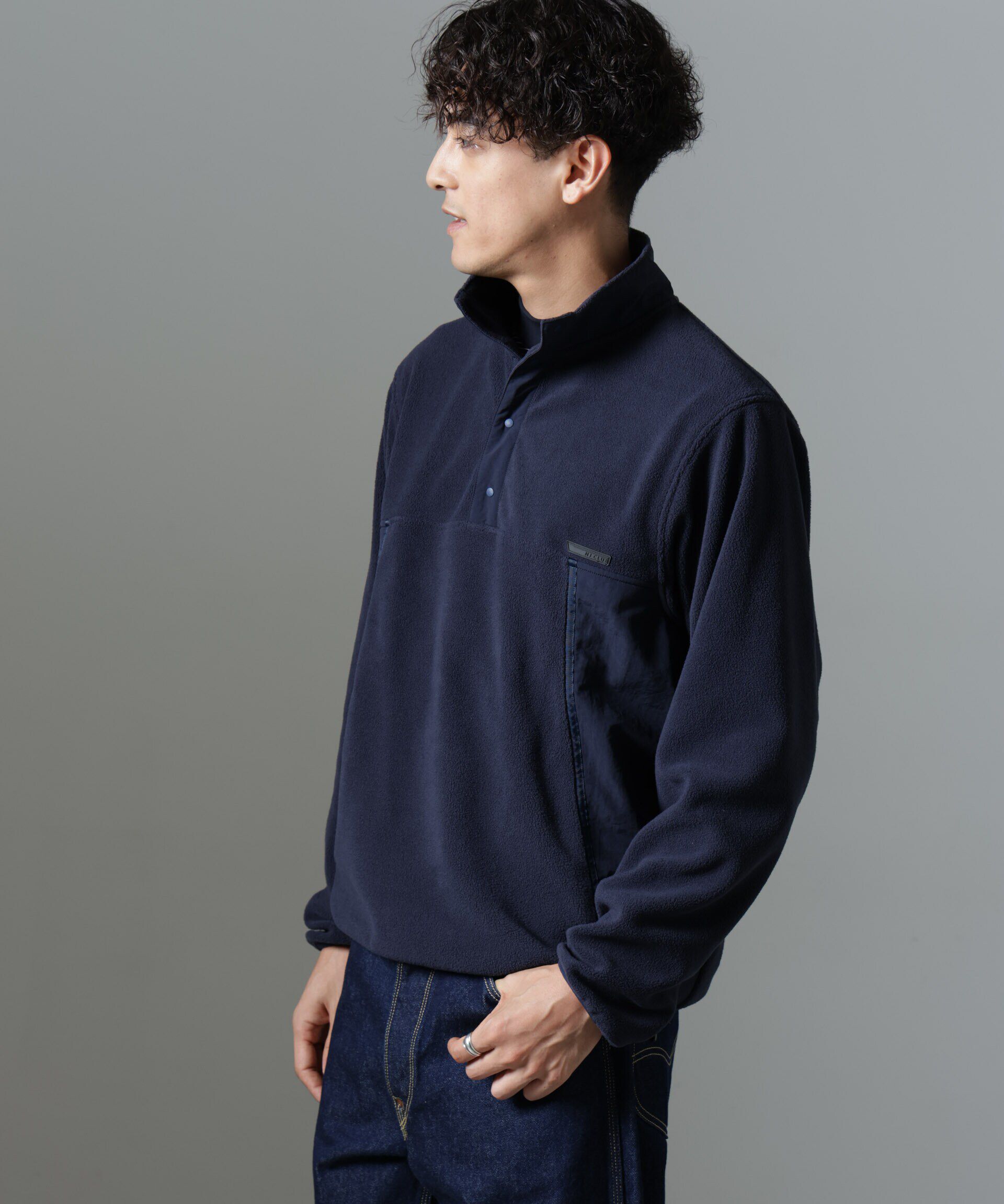 nano･universe「「NJ/CLUB」PARKSTOCK スナップフリースプルオーバー」|Tシャツ・カットソー|