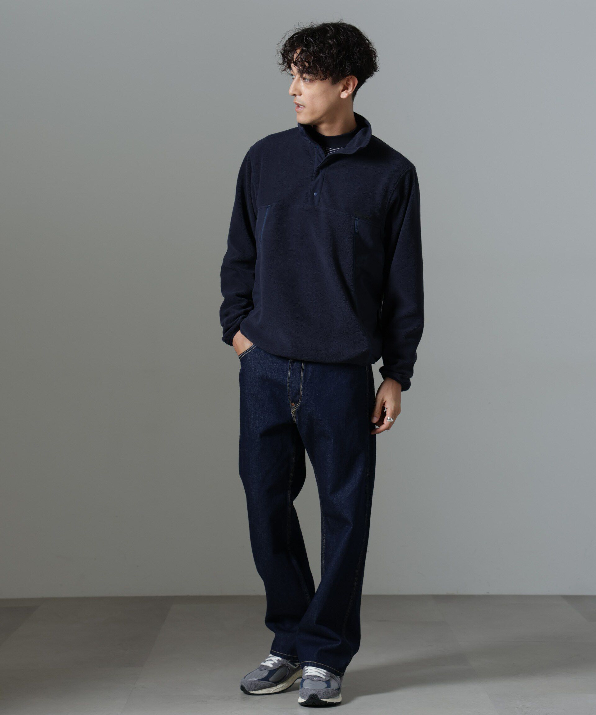 nano･universe「「NJ/CLUB」PARKSTOCK スナップフリースプルオーバー」|Tシャツ・カットソー|