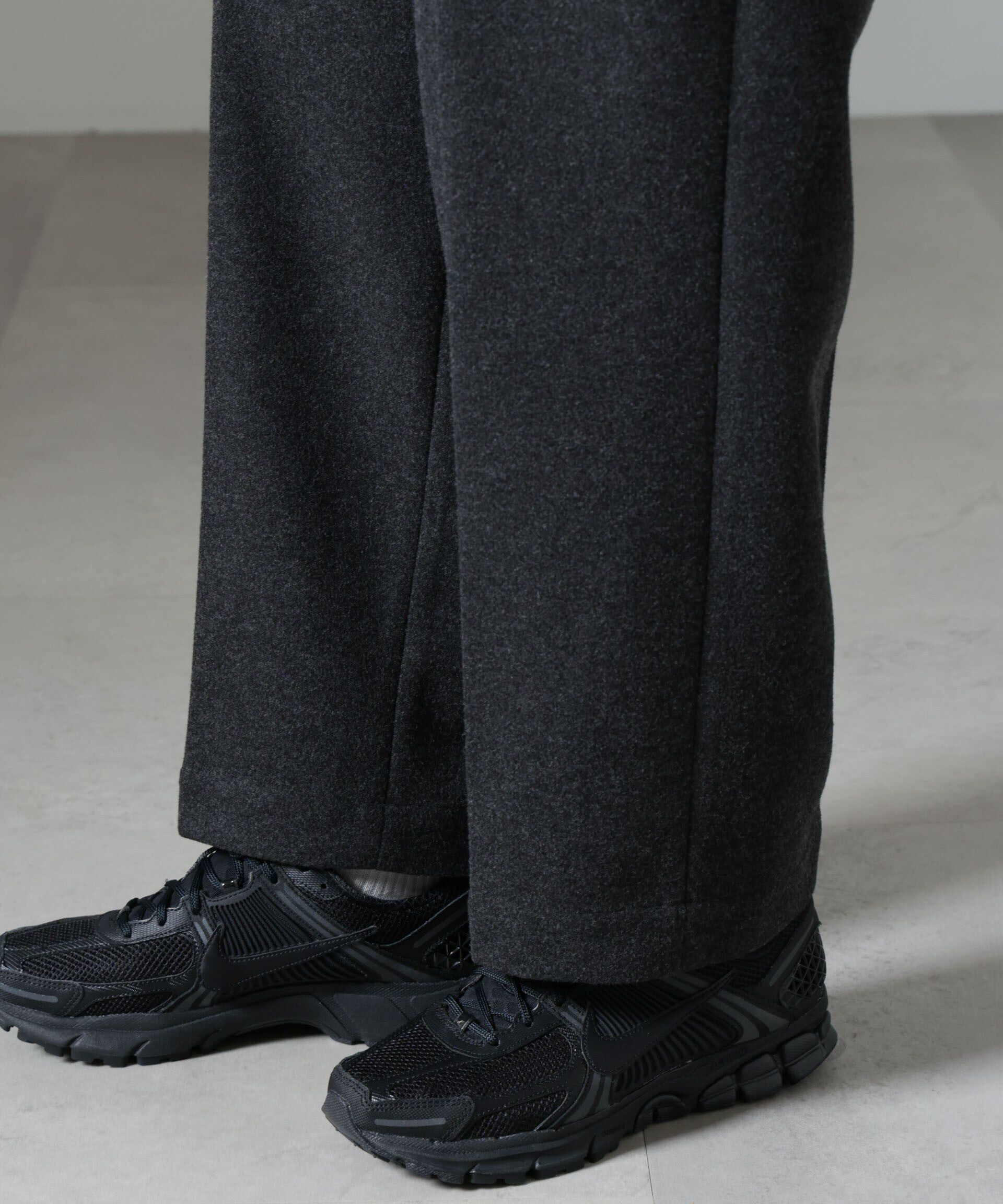 nano･universe「「NJ/CLUB」HOMESTOCK ジャージーストレートパンツ(セットアップ可)」|チノ|