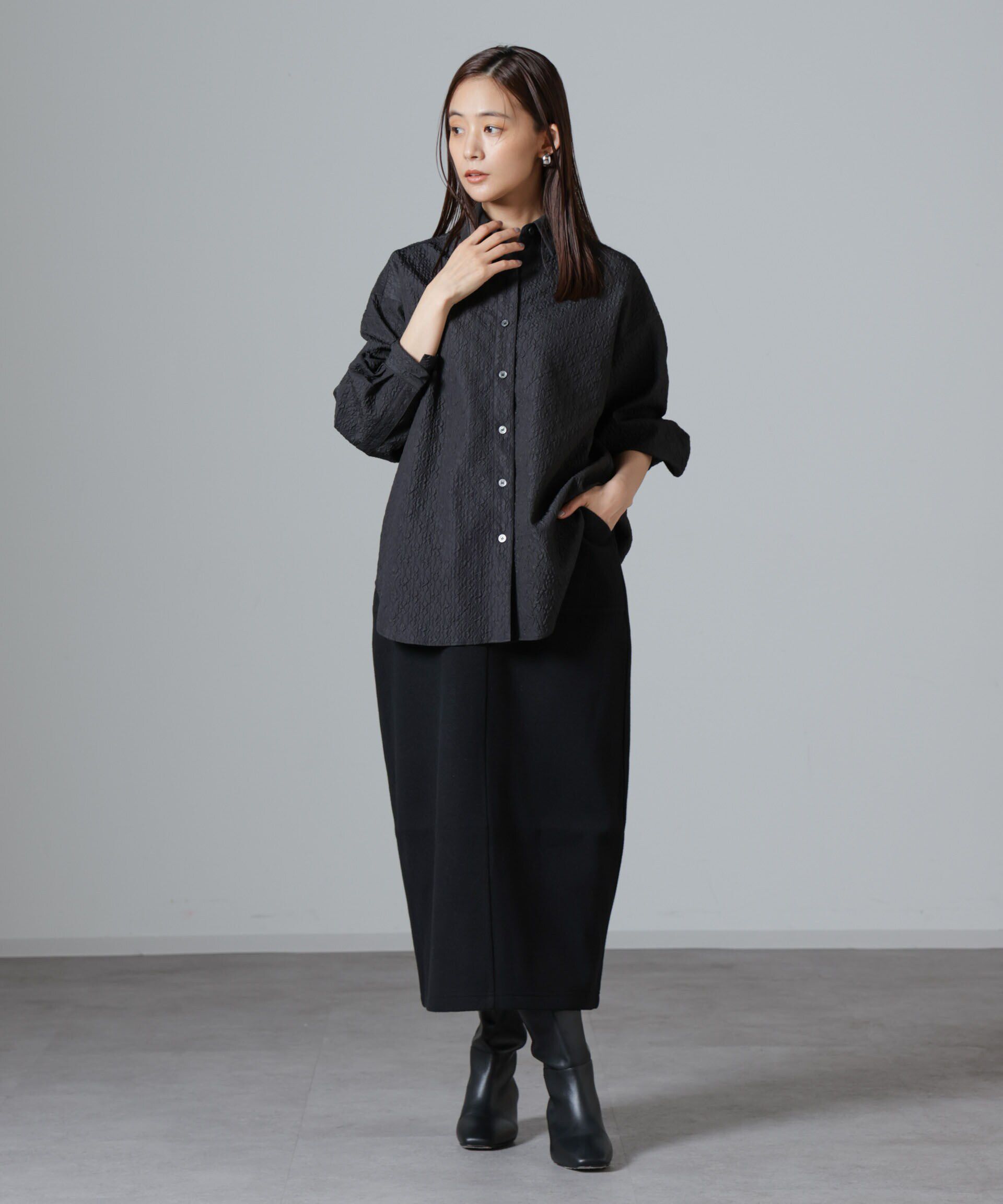 nano･universe「ウールライクニードルパンチスカート(セットアップ可)」|スカート|