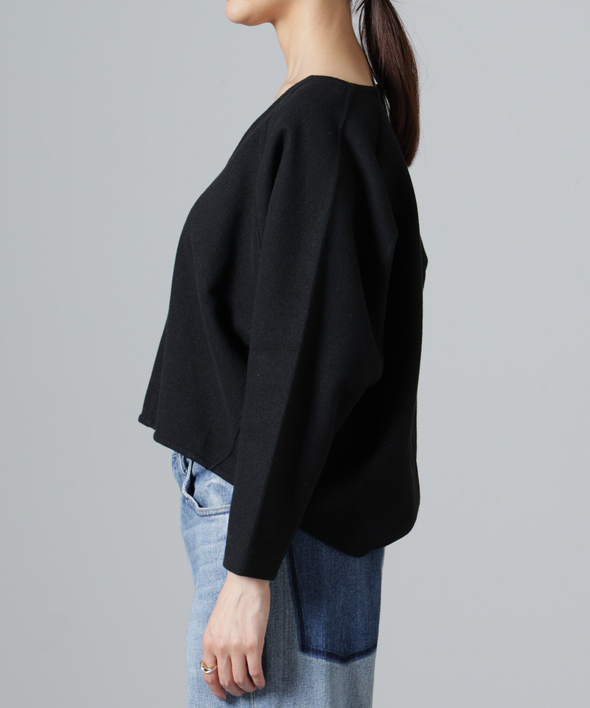 nano･universe「ウールライクニードルパンチプルオーバー(セットアップ可)」|Tシャツ・カットソー|