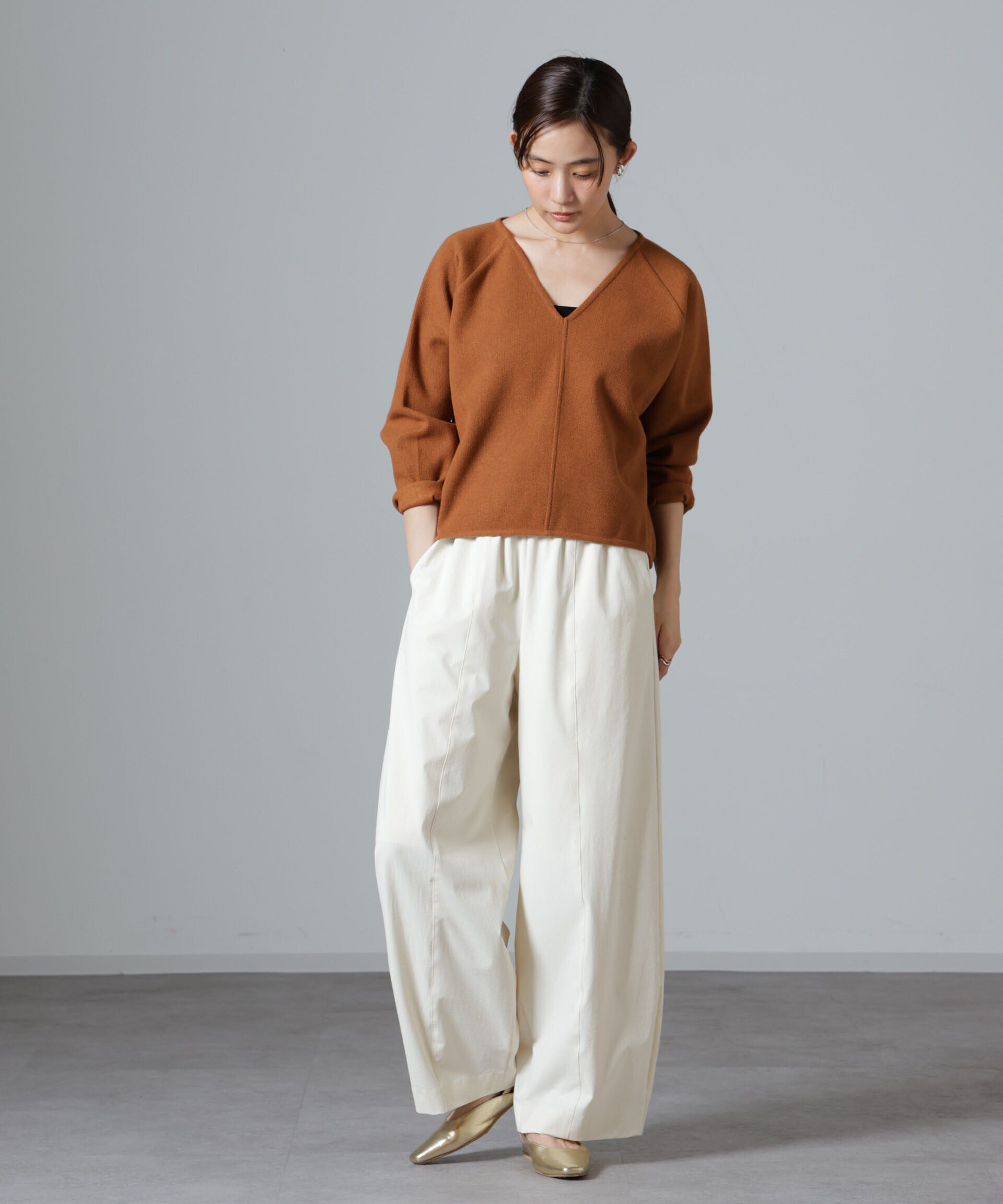 nano･universe「ウールライクニードルパンチプルオーバー(セットアップ可)」|Tシャツ・カットソー|