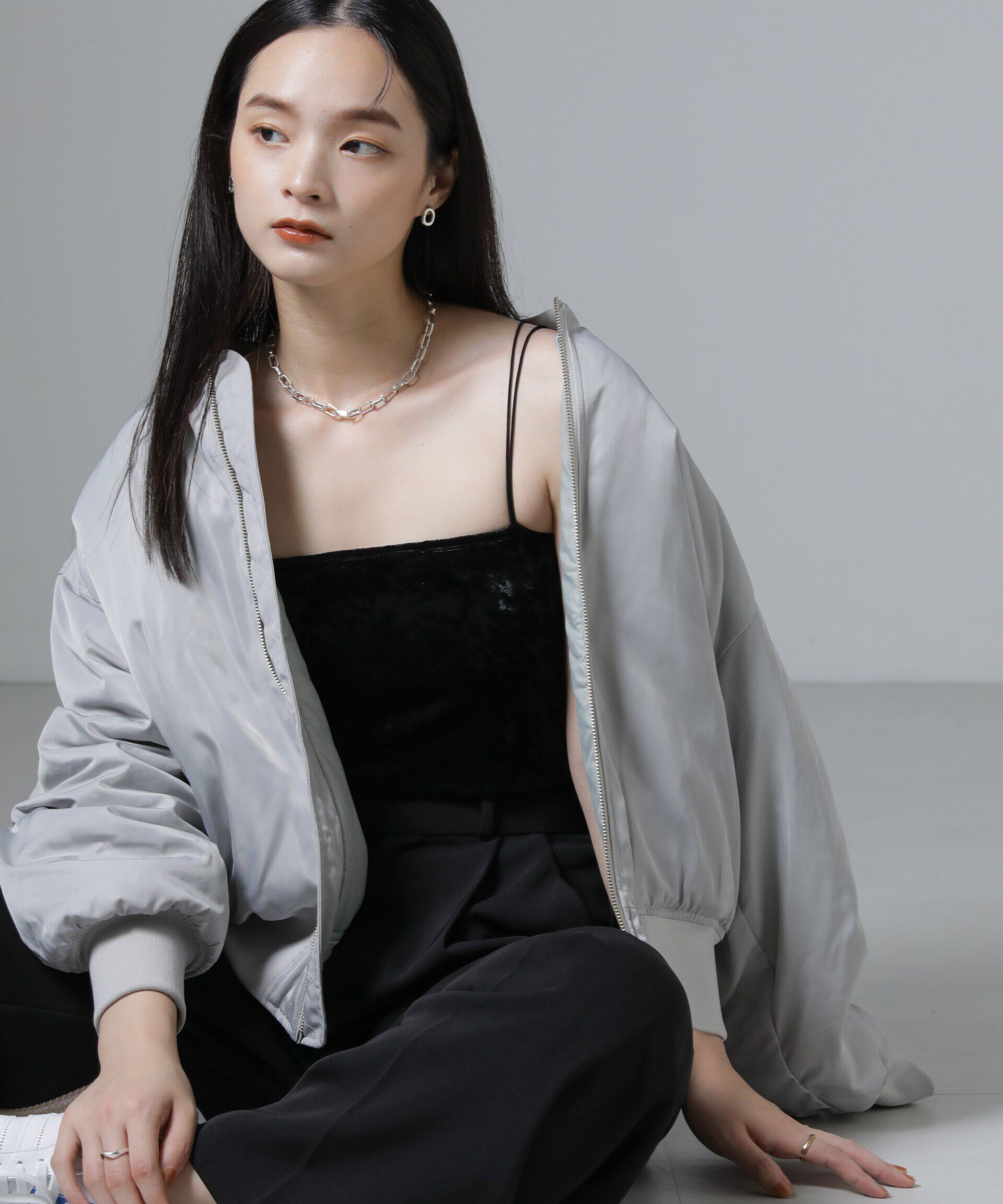 nano･universe「カップ付きベロアキャミソール」|Tシャツ・カットソー|