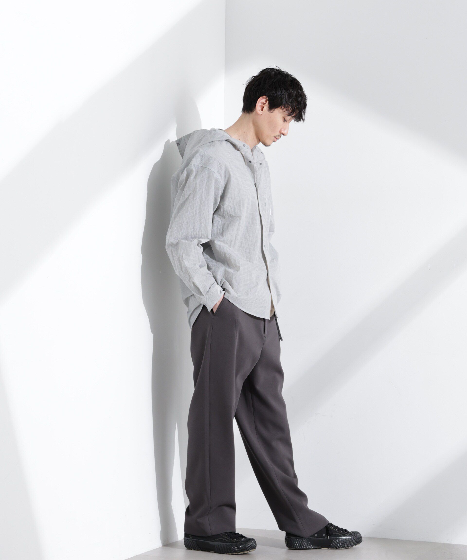 nano･universe「「NJ/CLUB」 ストレッチポンチテーパードパンツ」|チノ|