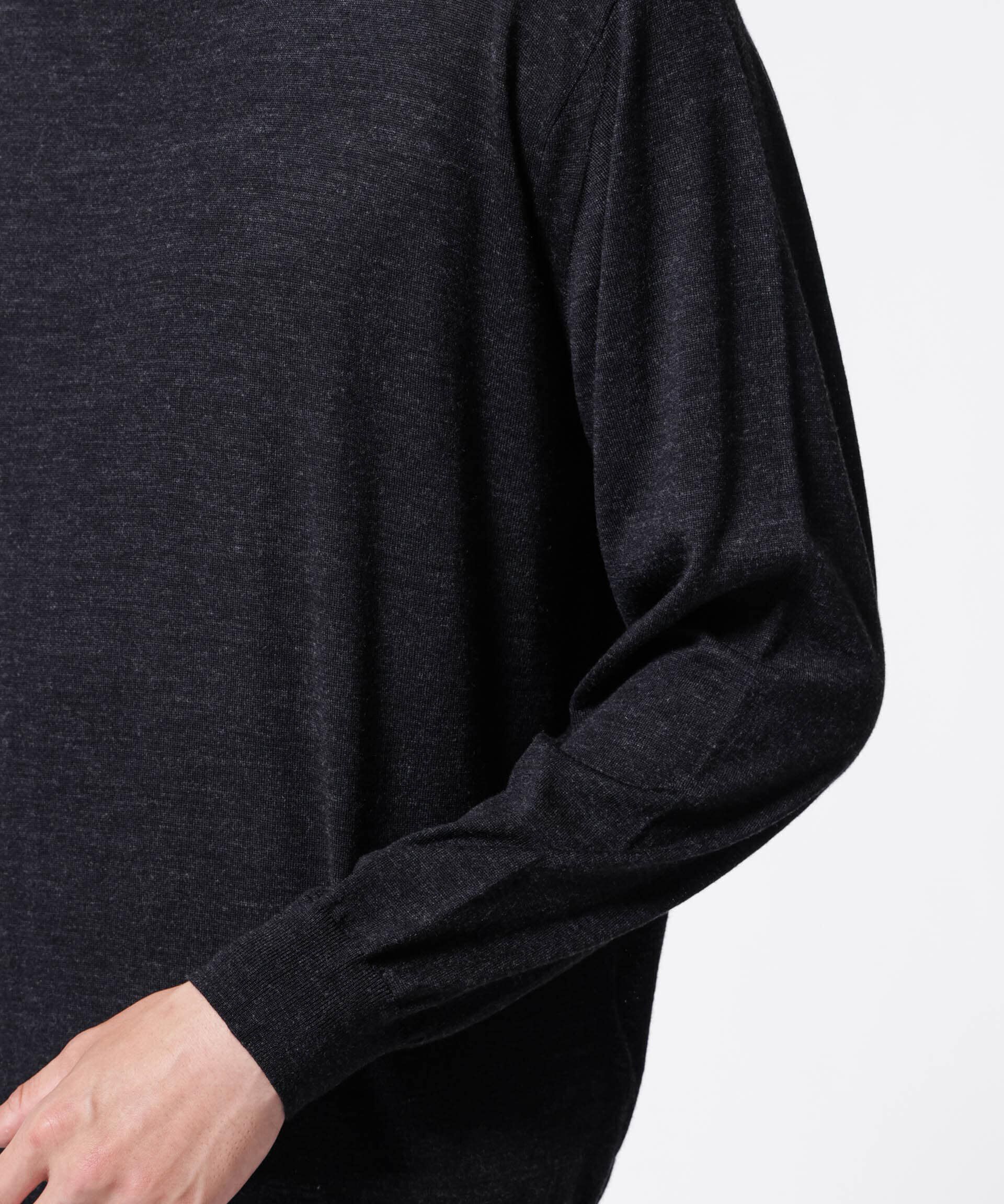 nano･universe「「ASSEMBLANC」BRISBANEベンチレーションモックネックプルオーバー」|ニット・セーター|