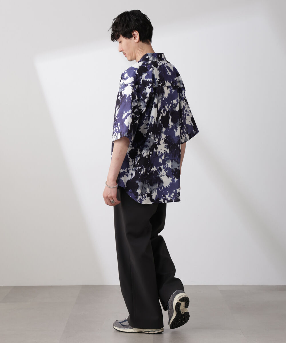 nano･universe「ペイント風オープンカラーシャツ」|シャツ・ブラウス|