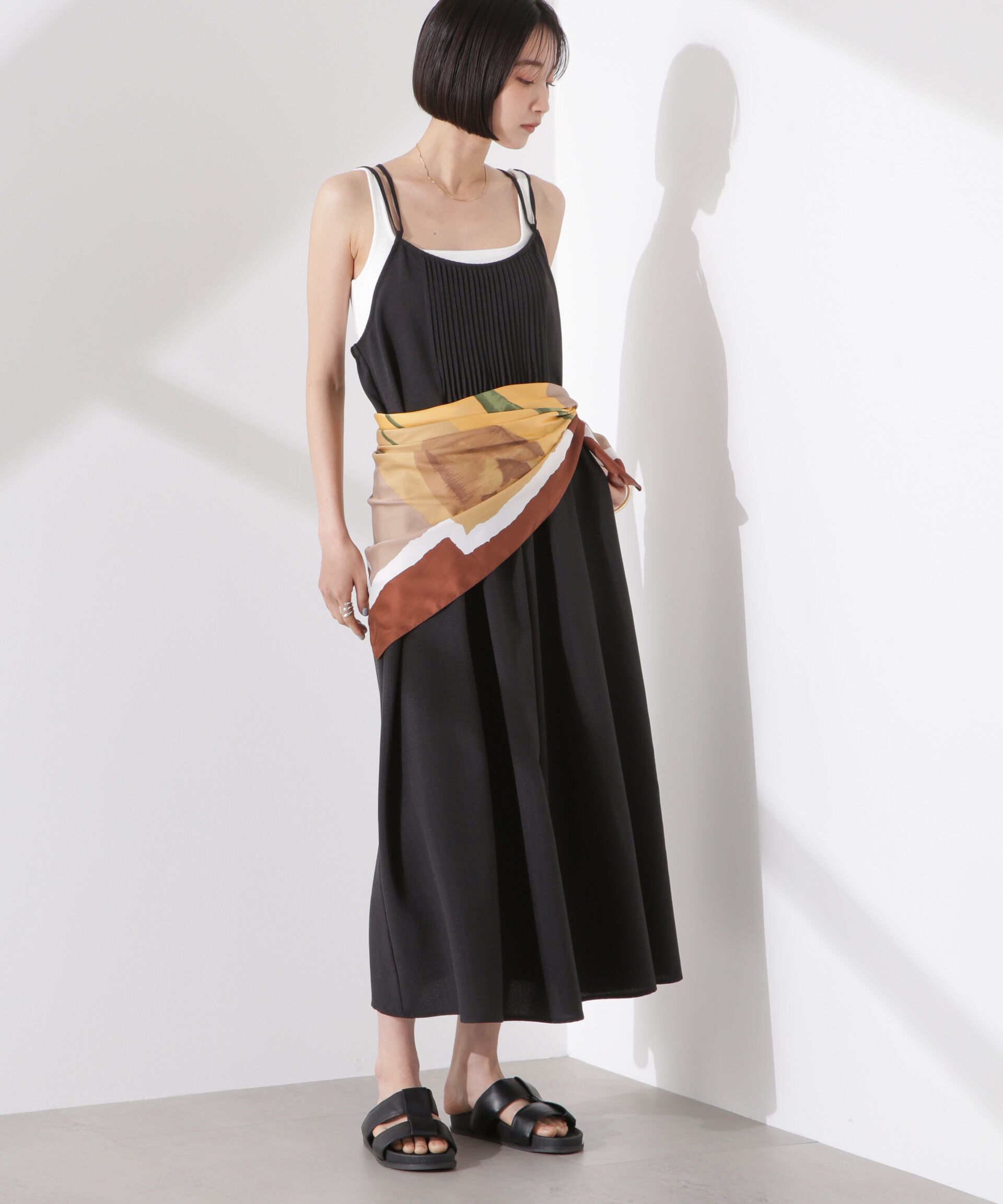 nano･universe「フロントピンタックキャミソールワンピース」|ワンピース|