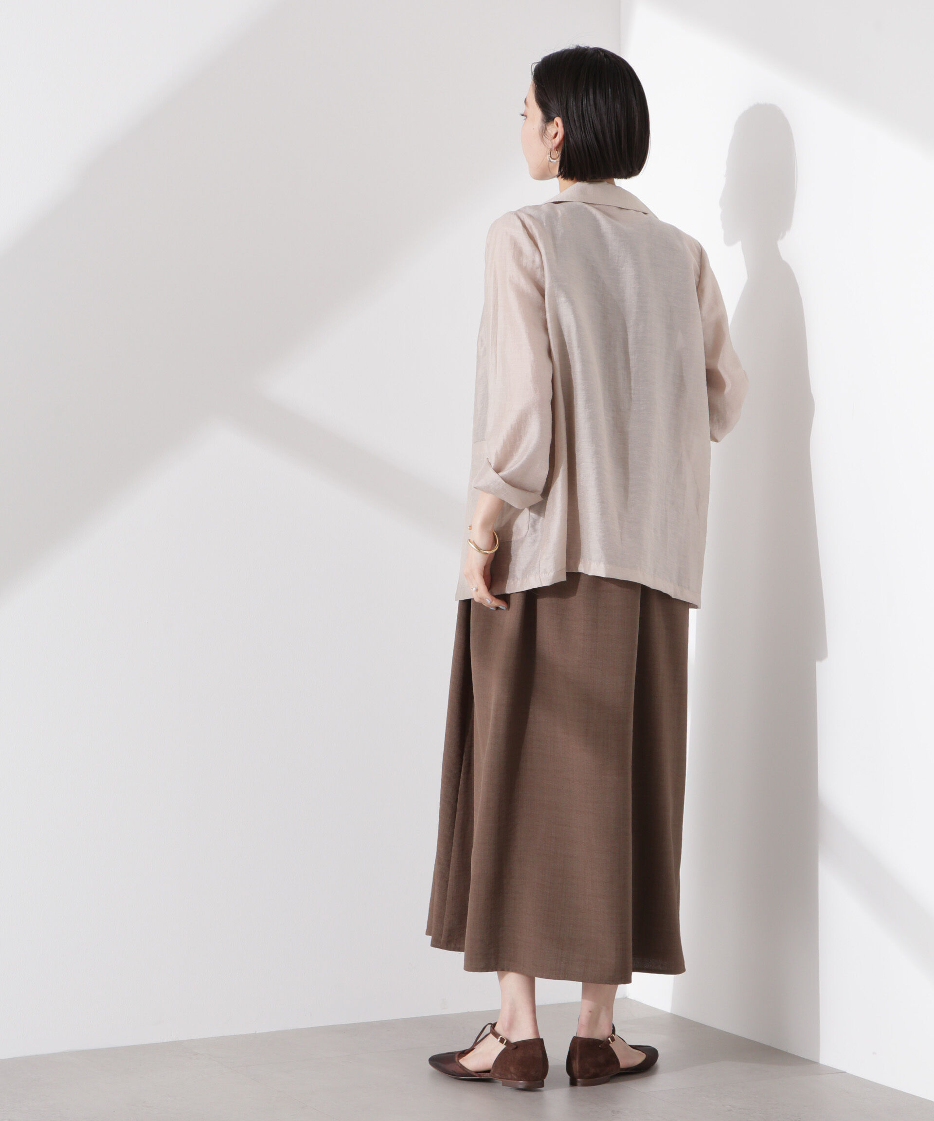 nano･universe「フロントピンタックキャミソールワンピース」|ワンピース|