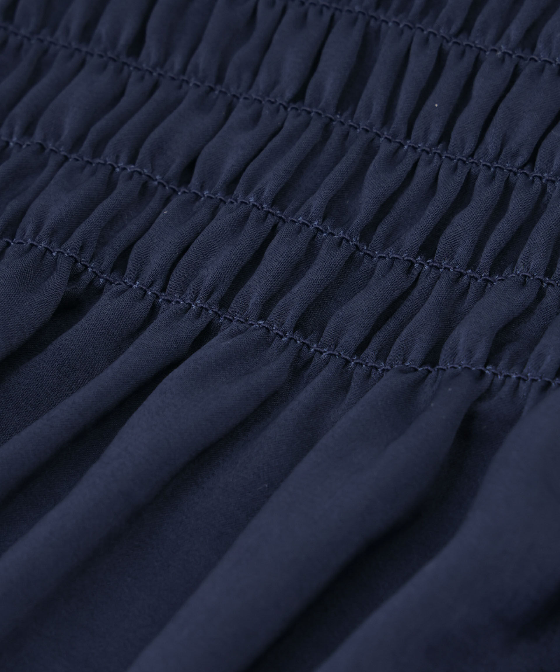 nano･universe「フロントシャーリングノースリーブブラウス」|シャツ・ブラウス|