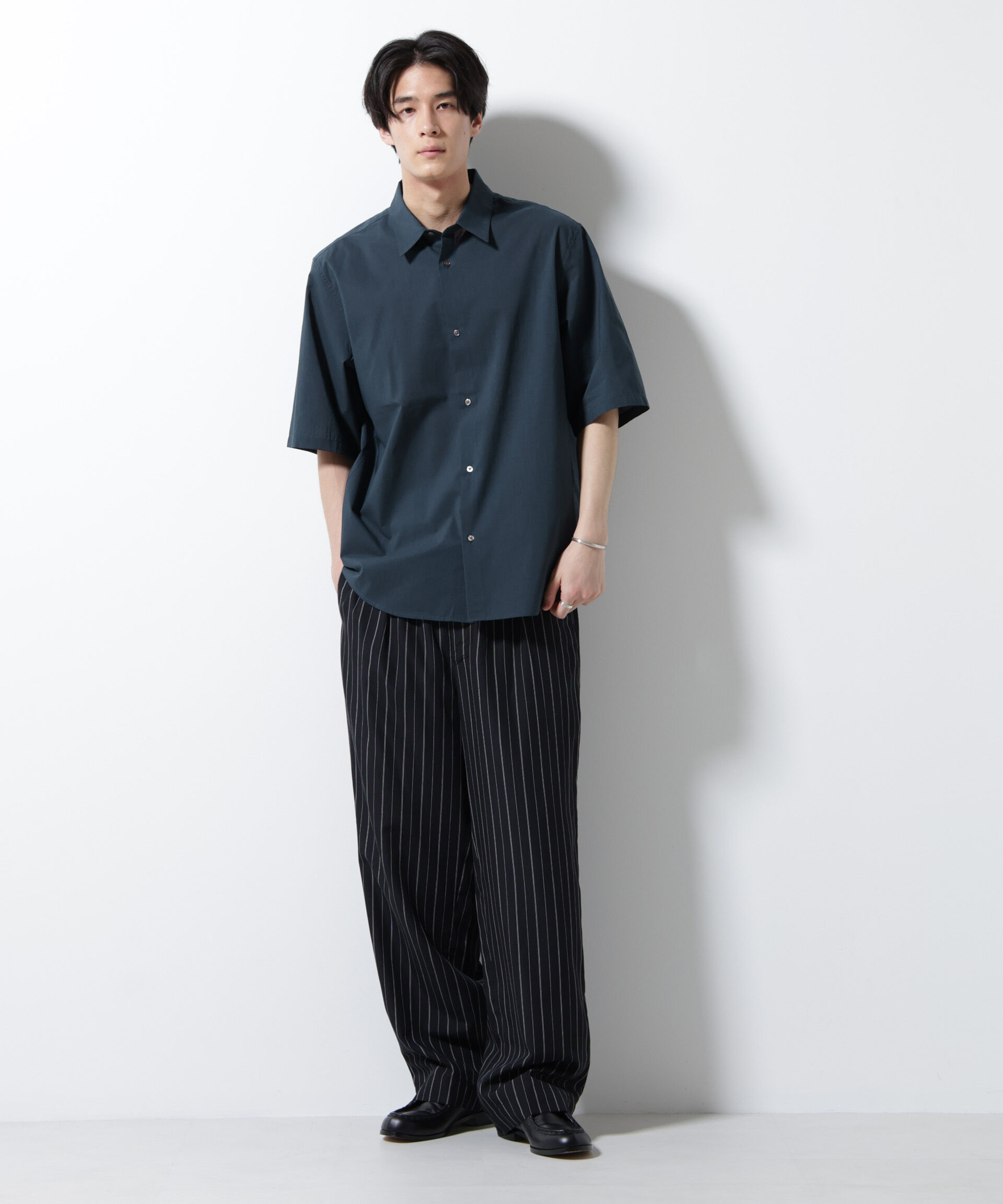 nano･universe「TEXBRID(R)レギュラーカラーシャツ 半袖」|シャツ・ブラウス|