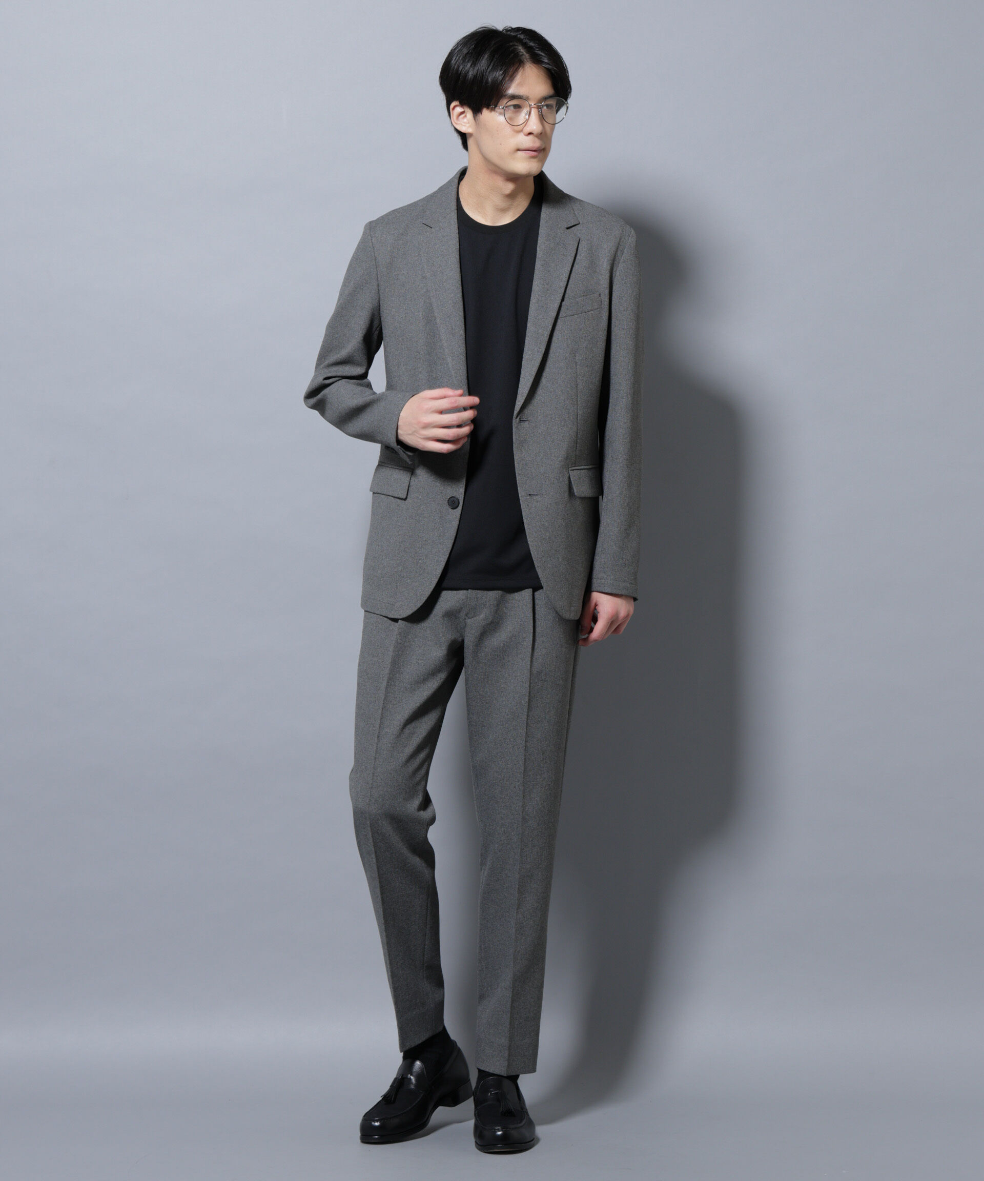 nano･universe「「Damerino」LANATEC(R)メランジオックスストレッチセットアップ」|スーツ|