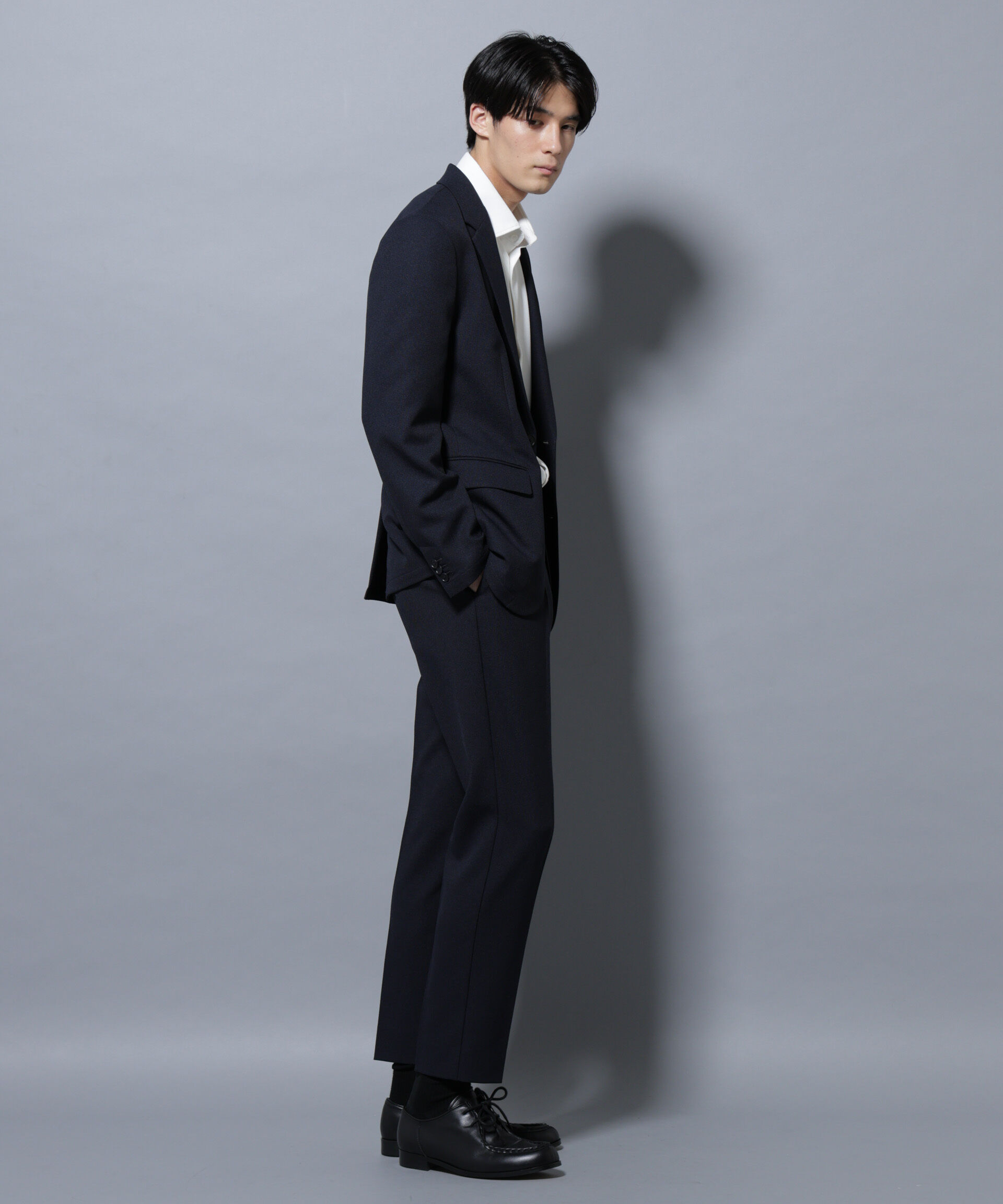 nano･universe「「Damerino」LANATEC(R)メランジオックスストレッチセットアップ」|スーツ|