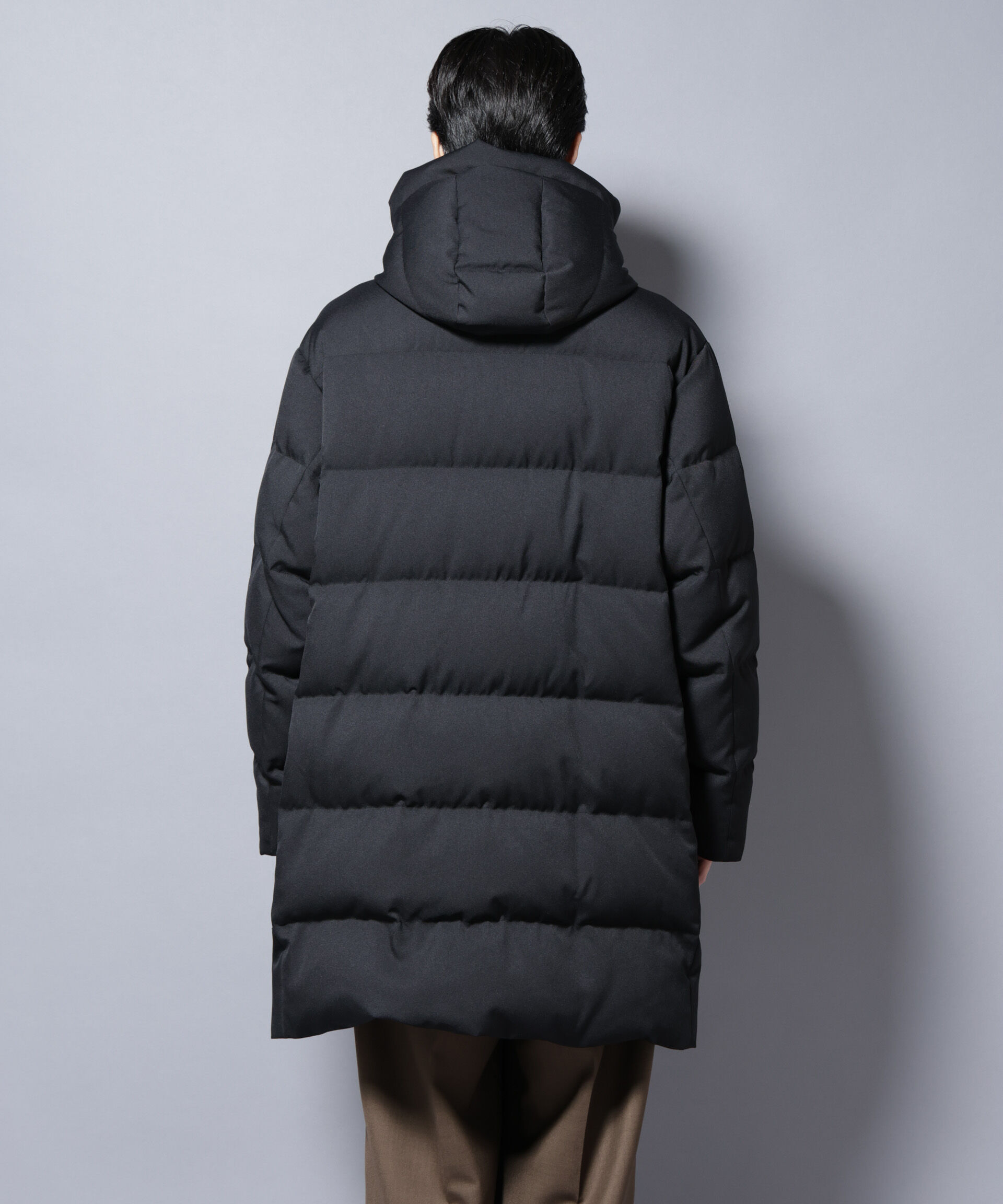 nano･universe「「西川ダウン(R)」フェイクファーカラーサージロングダウン」|ダウン|