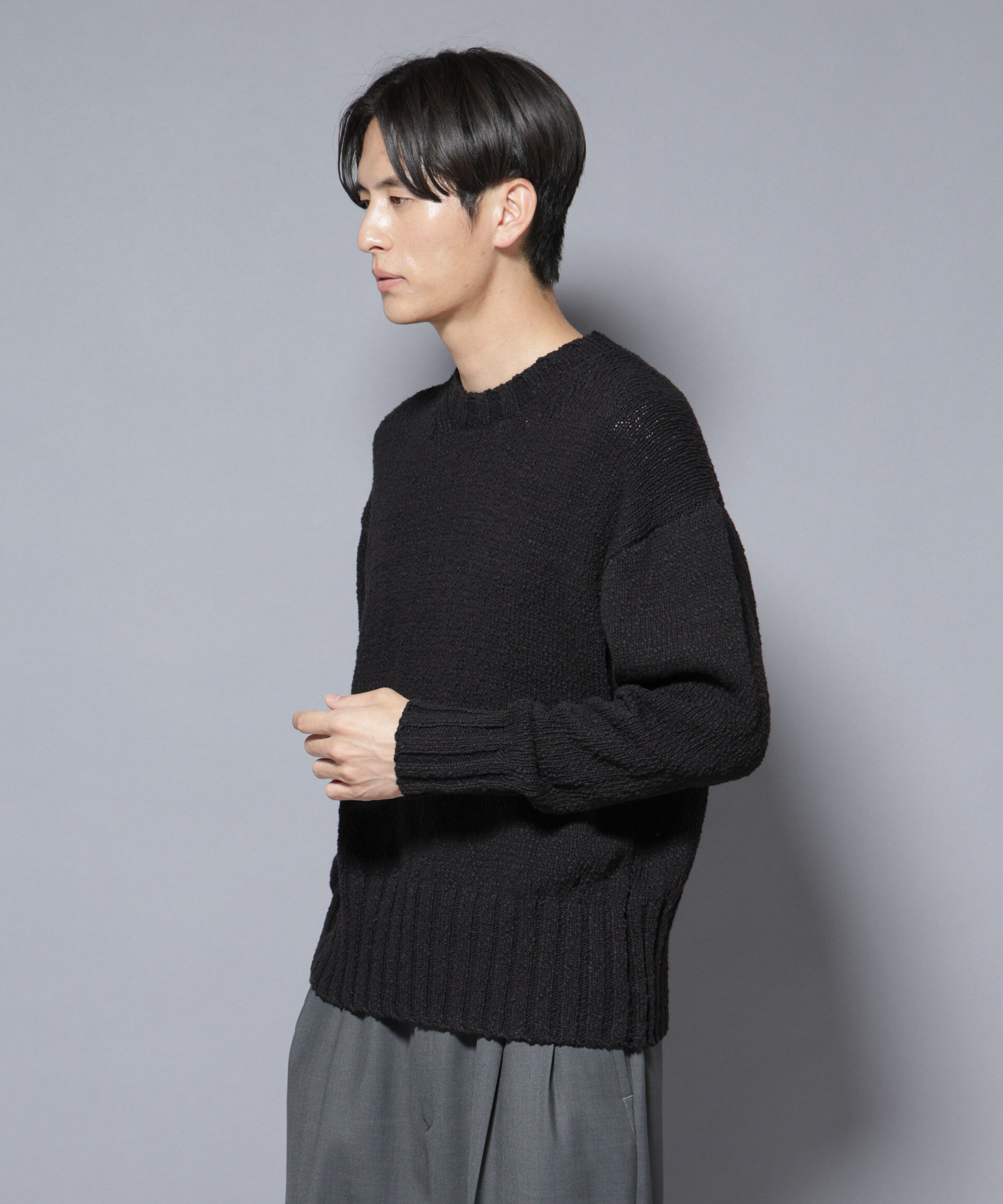 nano･universe「SRUB LILYYARN クルーネックニット」|ニット・セーター|