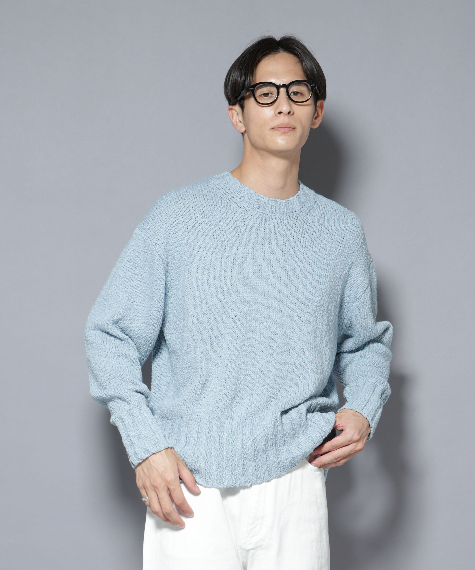 nano･universe「SRUB LILYYARN クルーネックニット」|ニット・セーター|