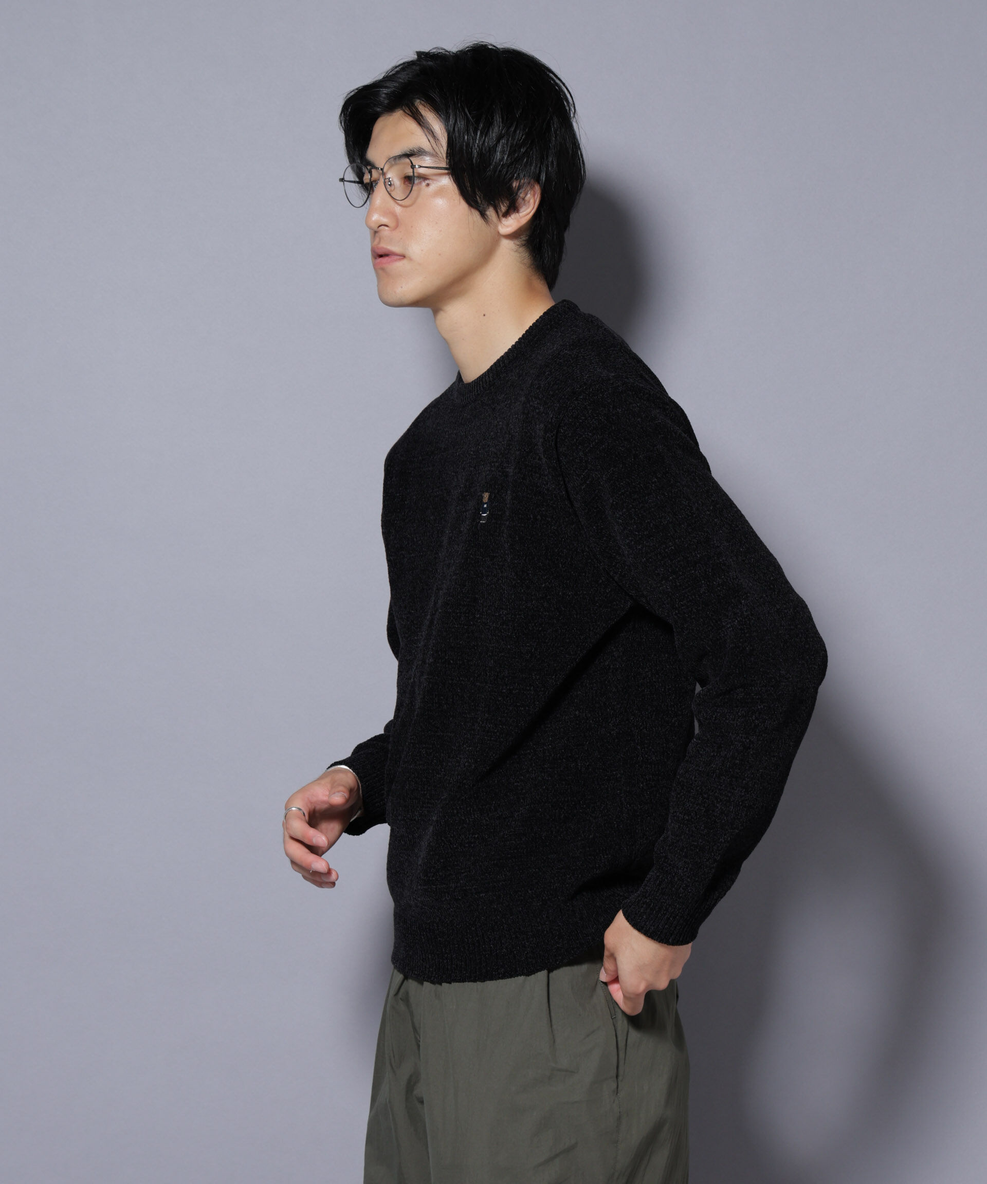 nano･universe「ナノベアモールニットクルーネック 1」|ニット・セーター|