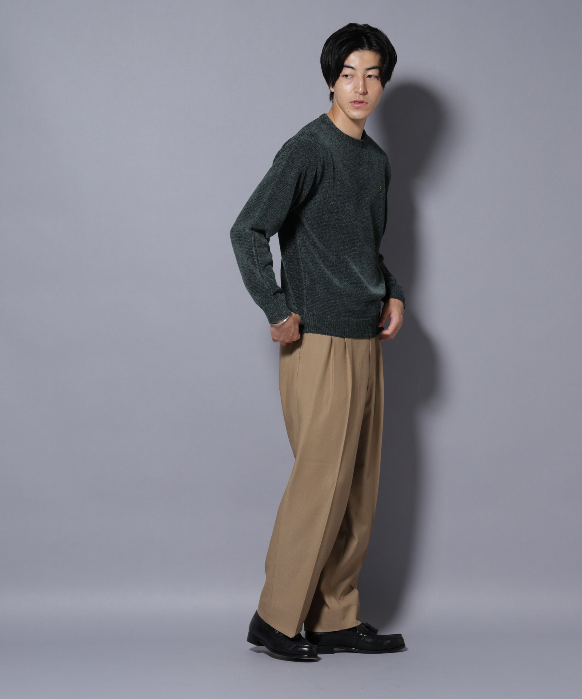 nano･universe「ナノベアモールニットクルーネック 1」|ニット・セーター|