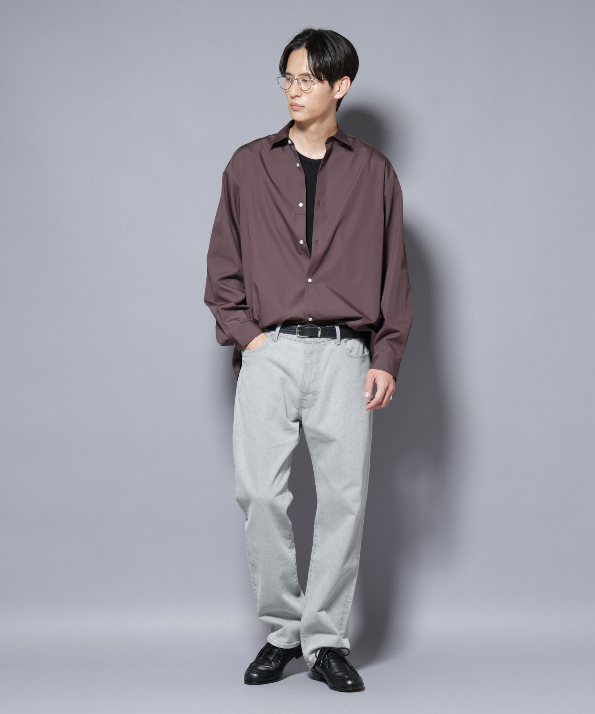 nano･universe「「大人のワイドシャツ」レギュラーカラー 長袖」|シャツ・ブラウス|