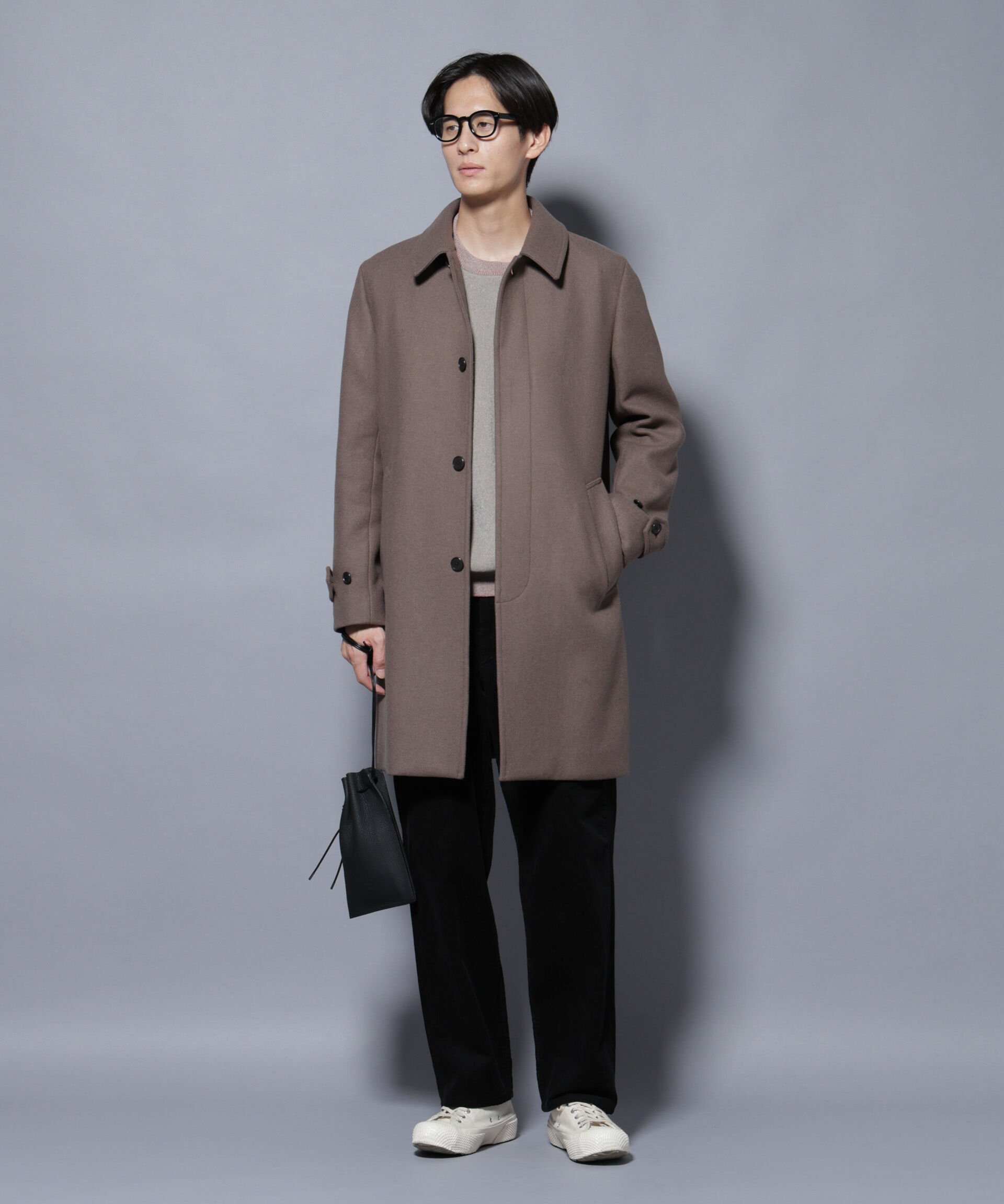 nano･universe「ウール/Nメルトンステンカラーコート」|その他|