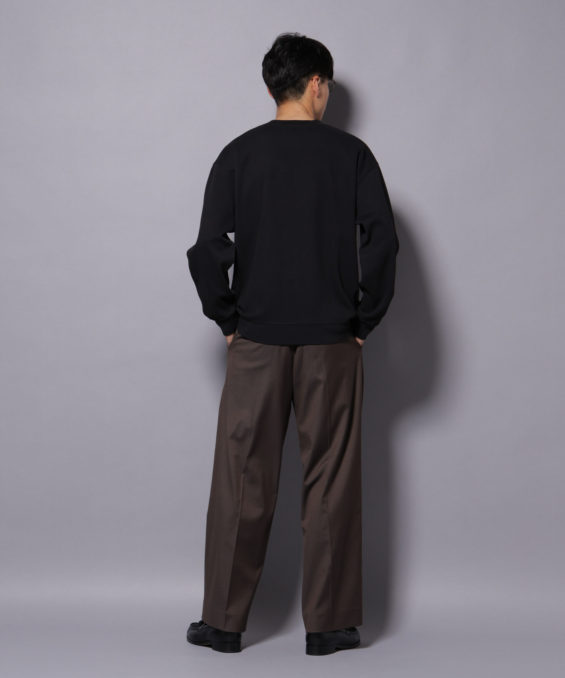 nano･universe「コットンガーメントダイサーマルクルーネックプルオーバー」|Tシャツ・カットソー|