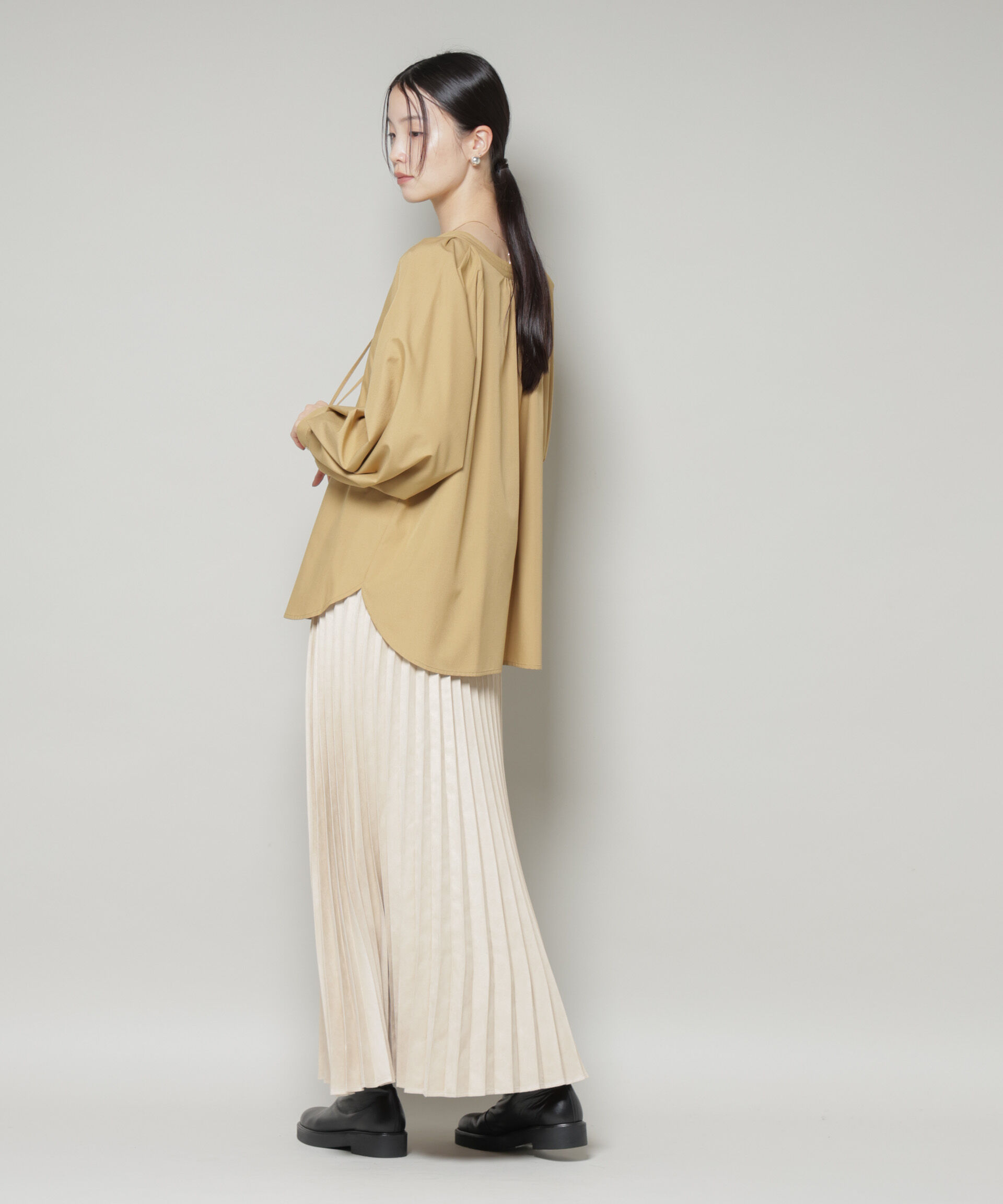 nano･universe「前後2wayラグランスリーブデザインブラウス」|シャツ・ブラウス|