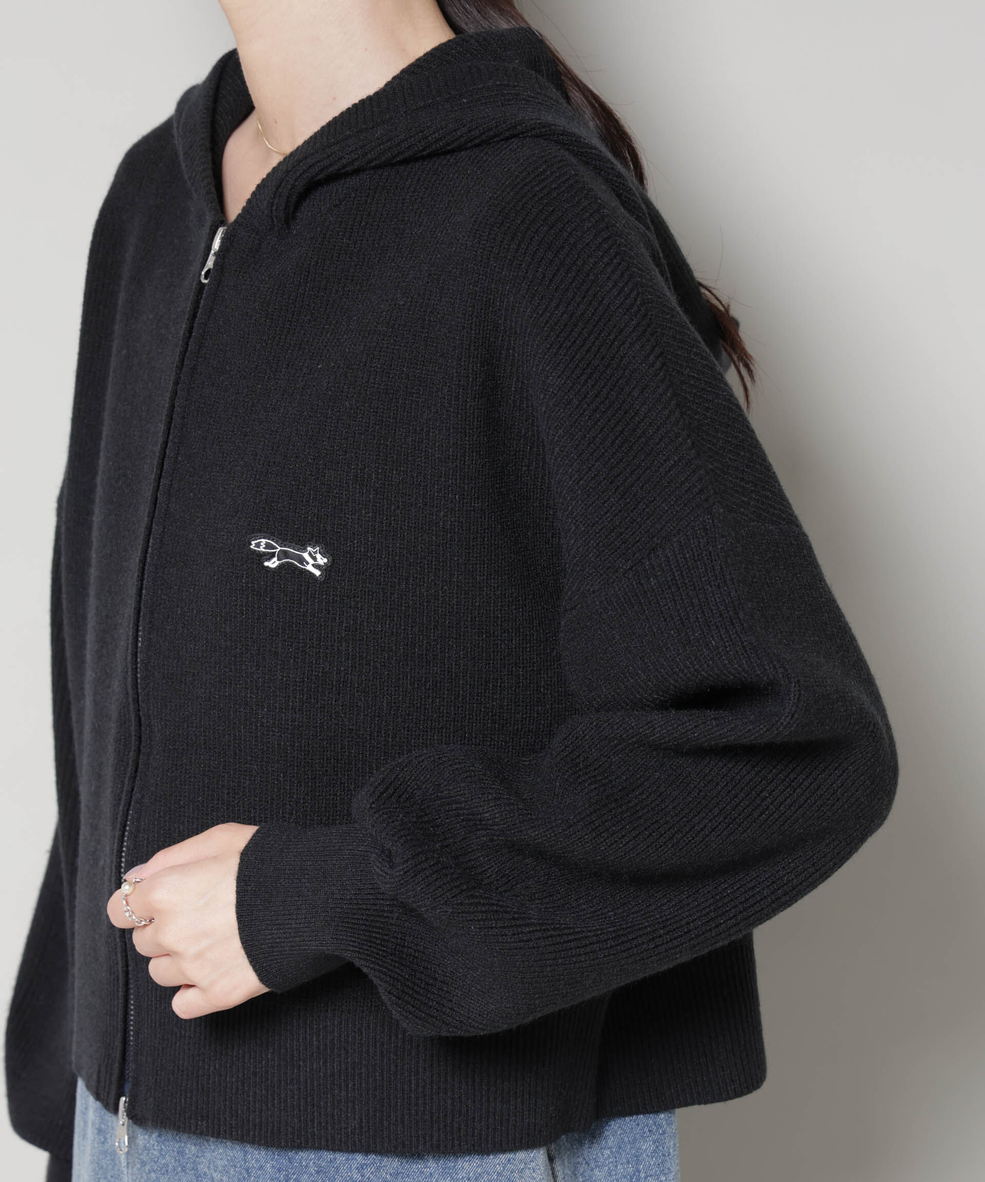 nano･universe「PENNEYS別注TheFOXニットフーディー」|ニット・セーター|