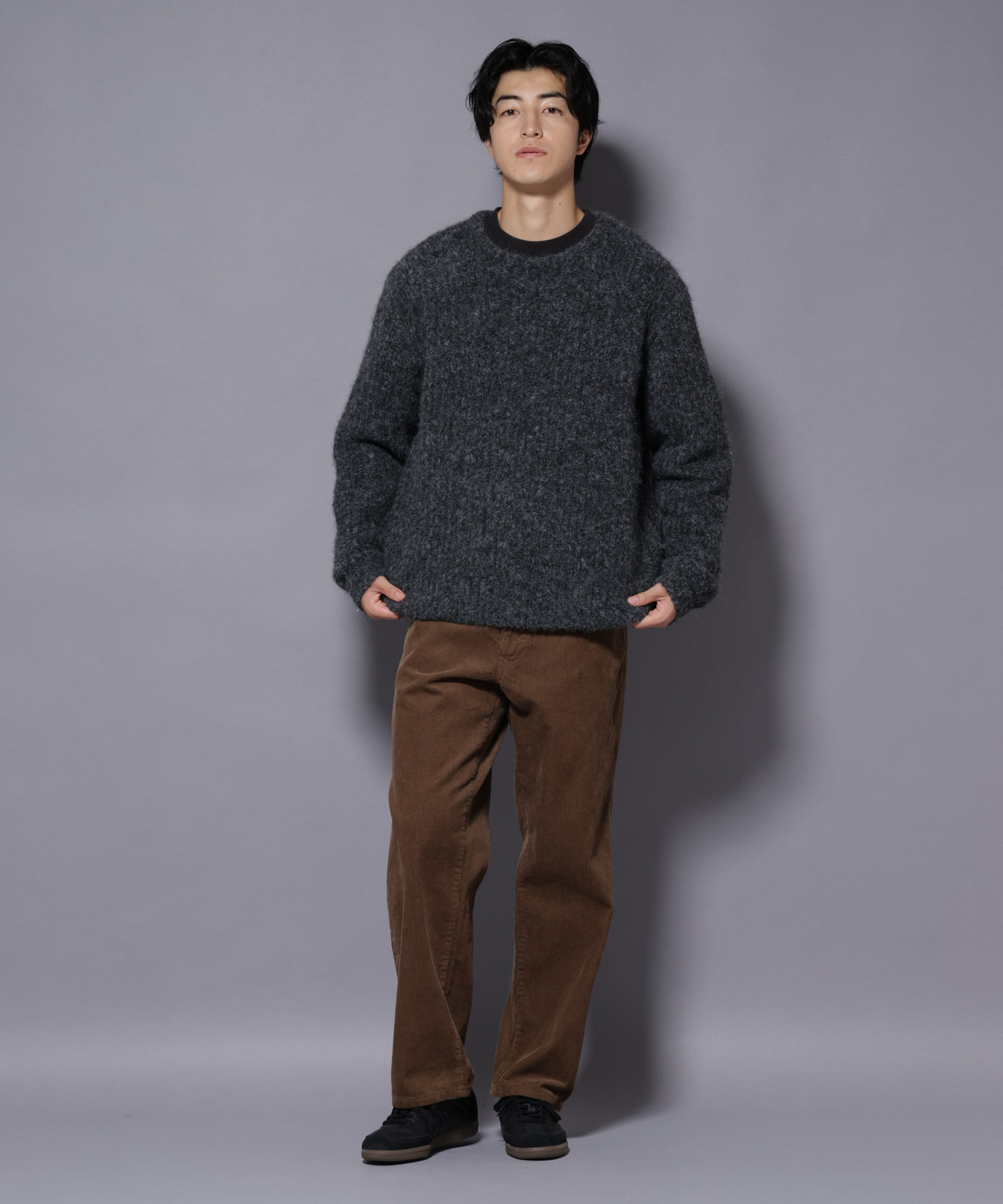 nano･universe「ウールミックスローゲージニット」|ニット・セーター|