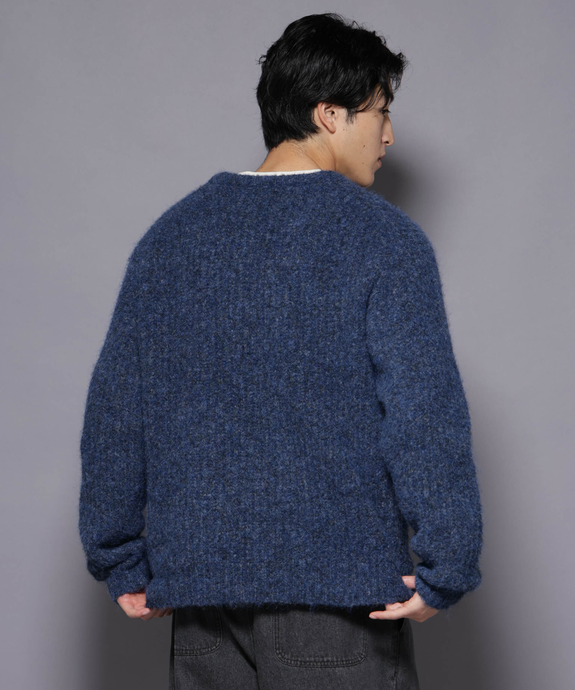 nano･universe「ウールミックスローゲージニット」|ニット・セーター|