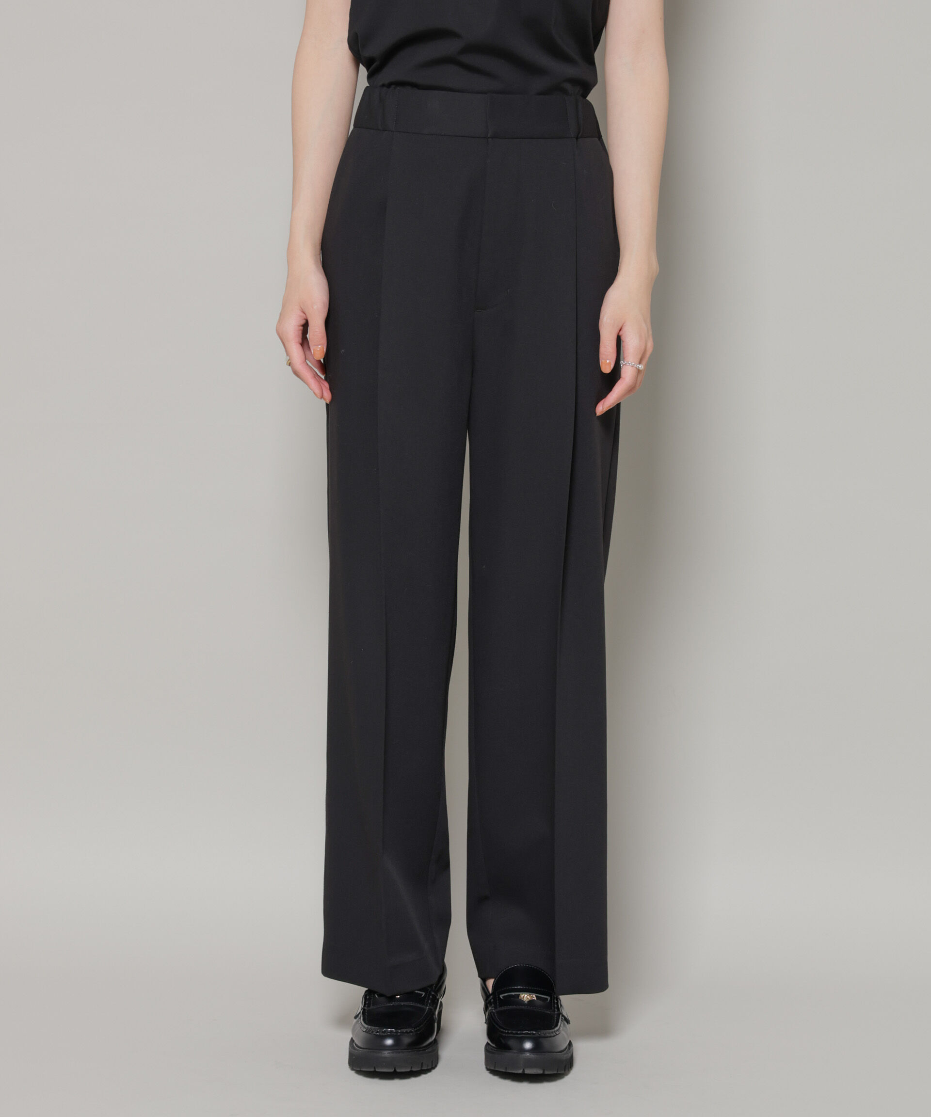 nano･universe「ワンタックセンタープレスストレートパンツ」|チノ|