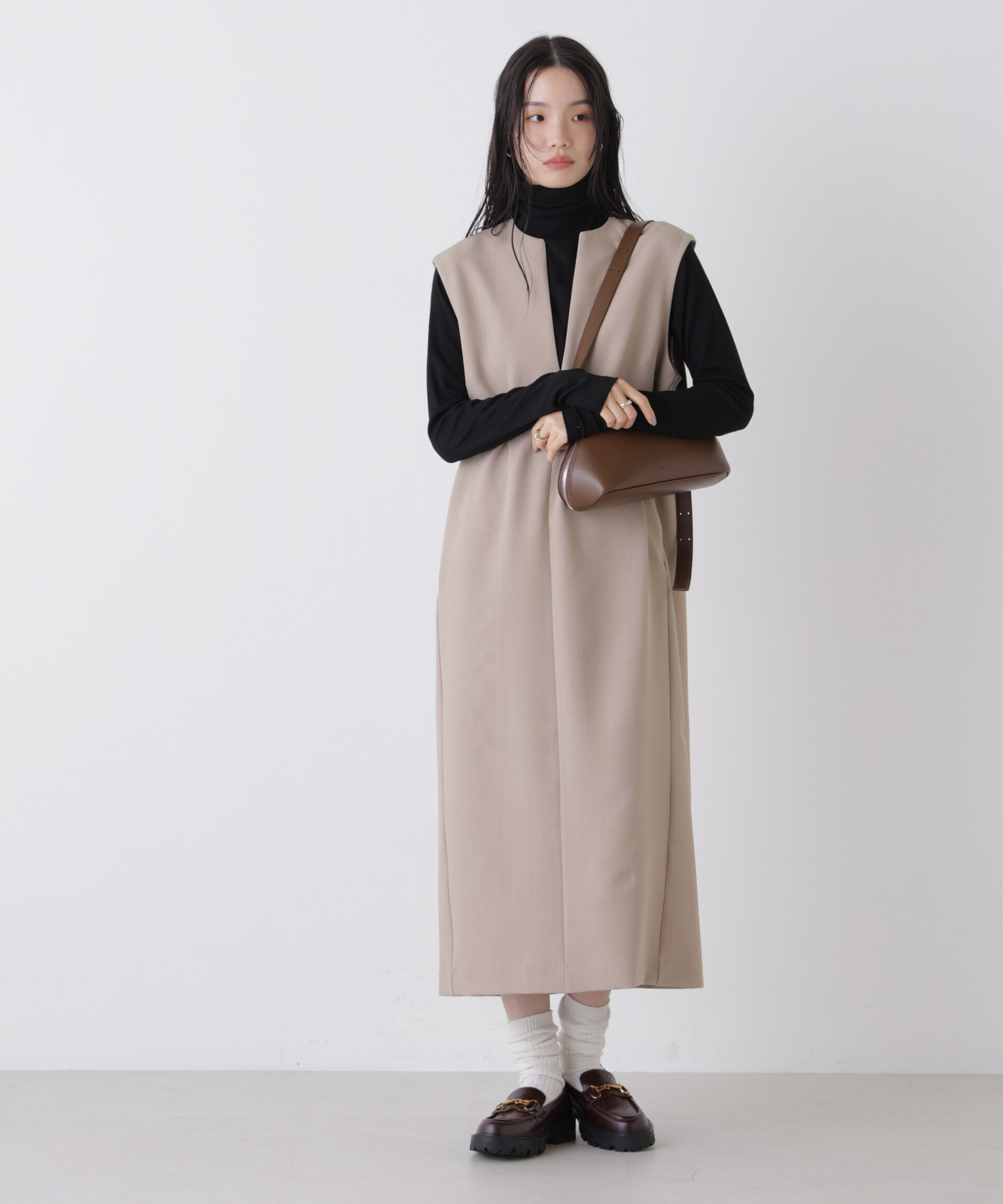 nano･universe「キーネックワンピース」|ワンピース|