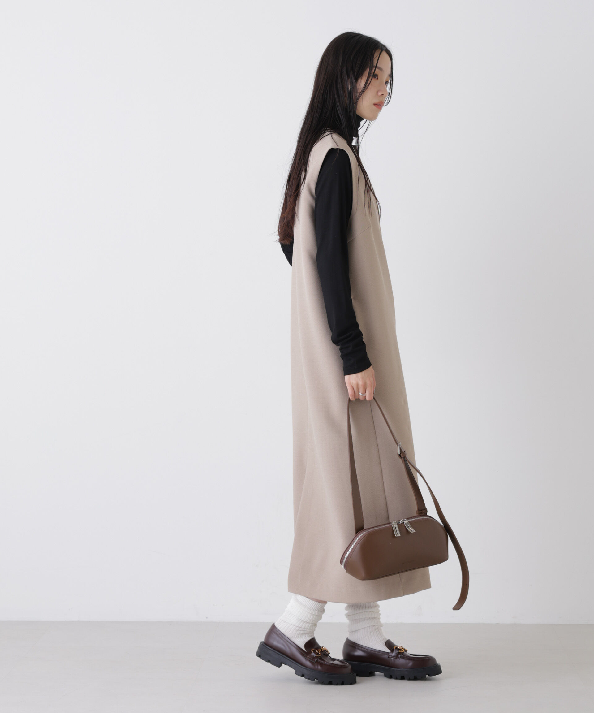 nano･universe「キーネックワンピース」|ワンピース|