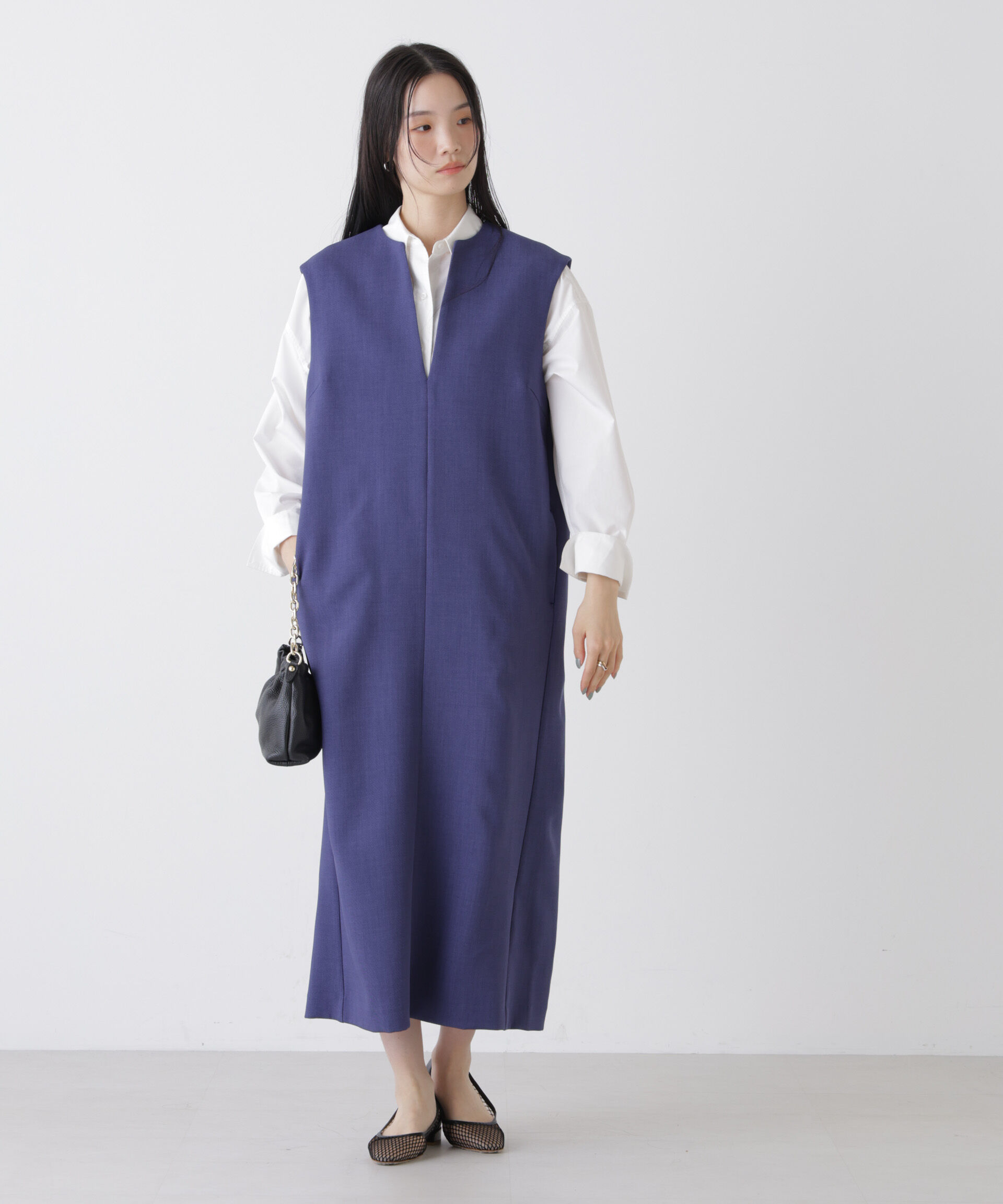 nano･universe「キーネックワンピース」|ワンピース|