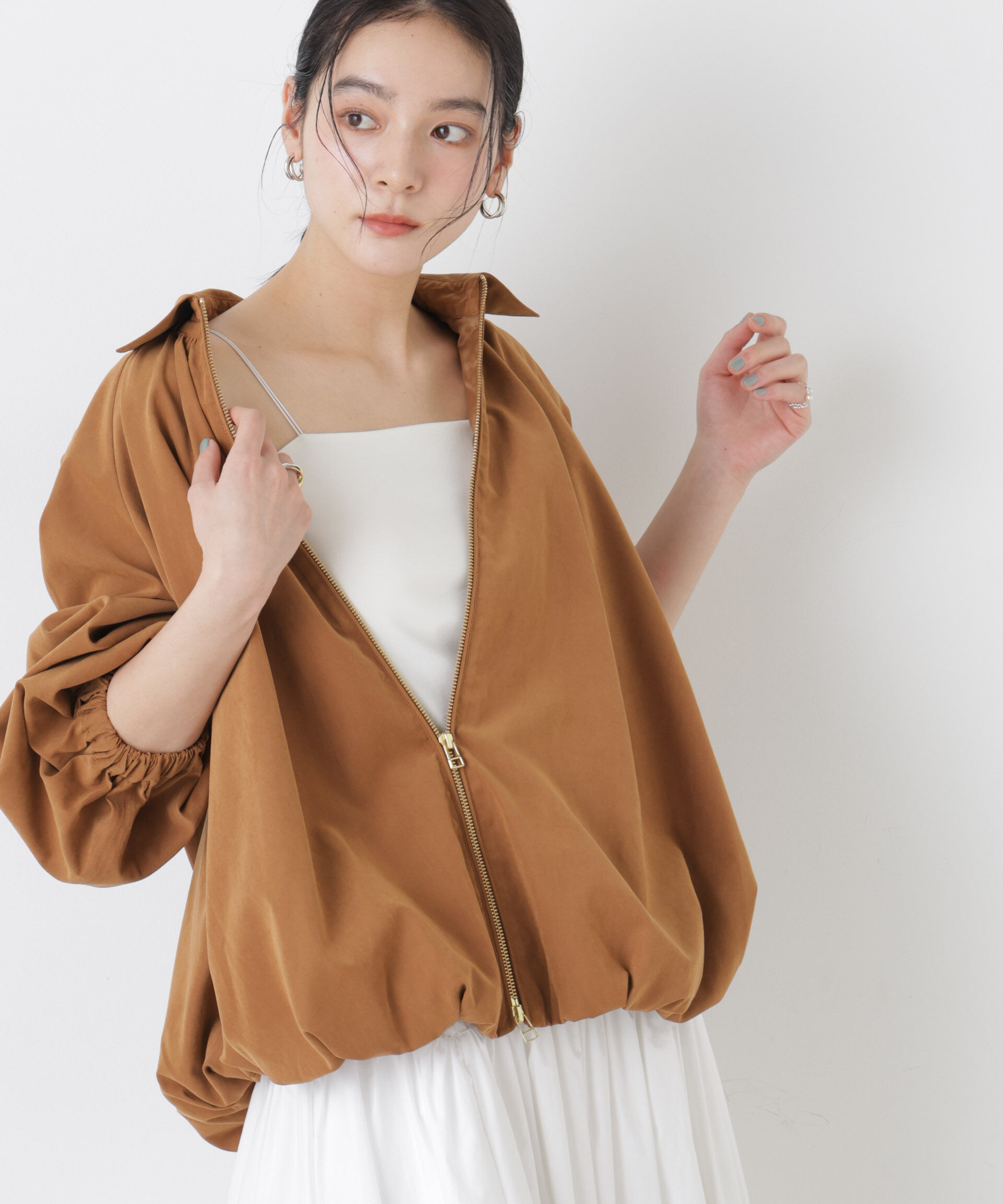 nano･universe「ストレッチポンチカップ付きベアトップキャミソール」|Tシャツ・カットソー|