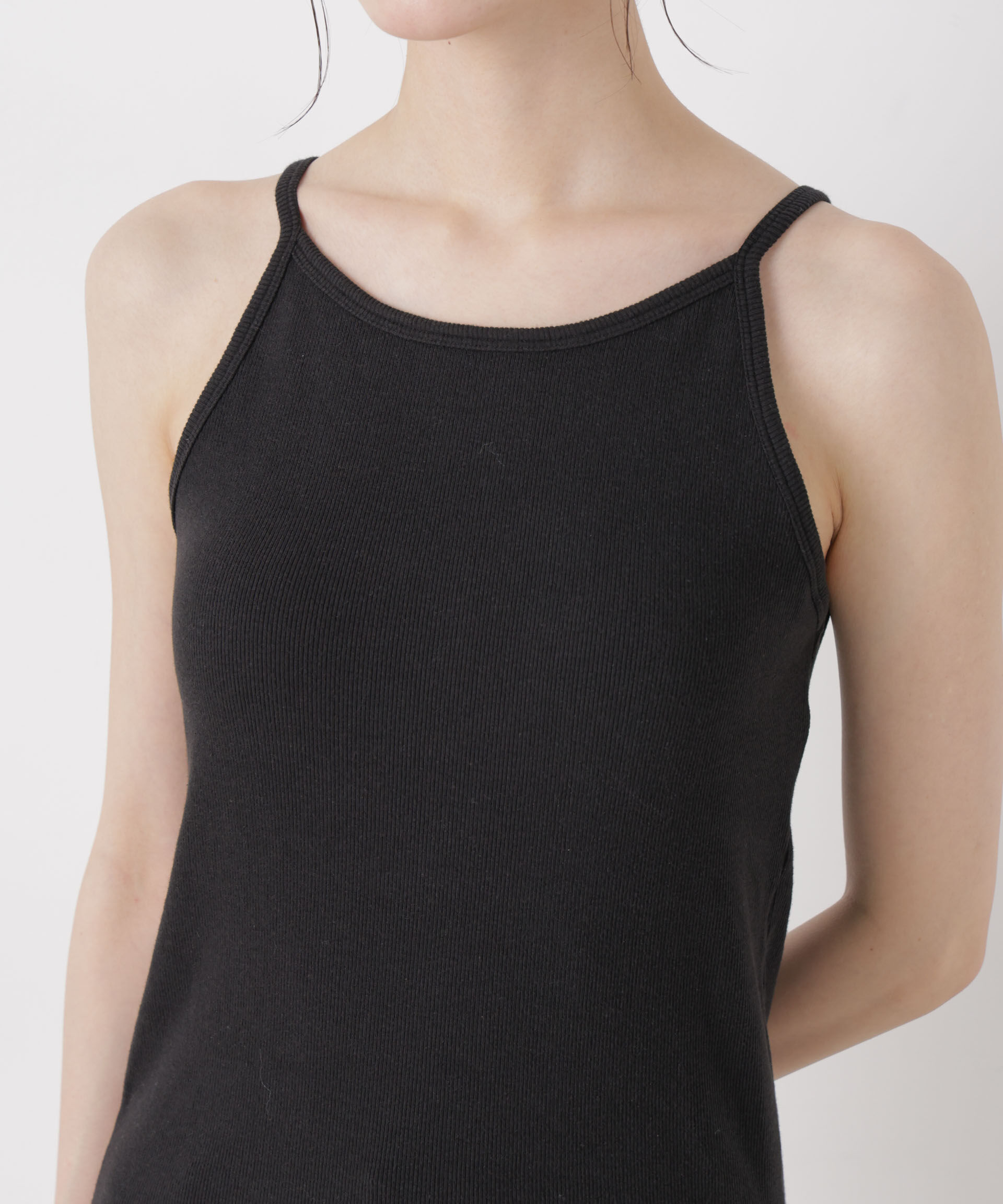 nano･universe「抗菌防臭リブカップ付きアメスリキャミ」|Tシャツ・カットソー|