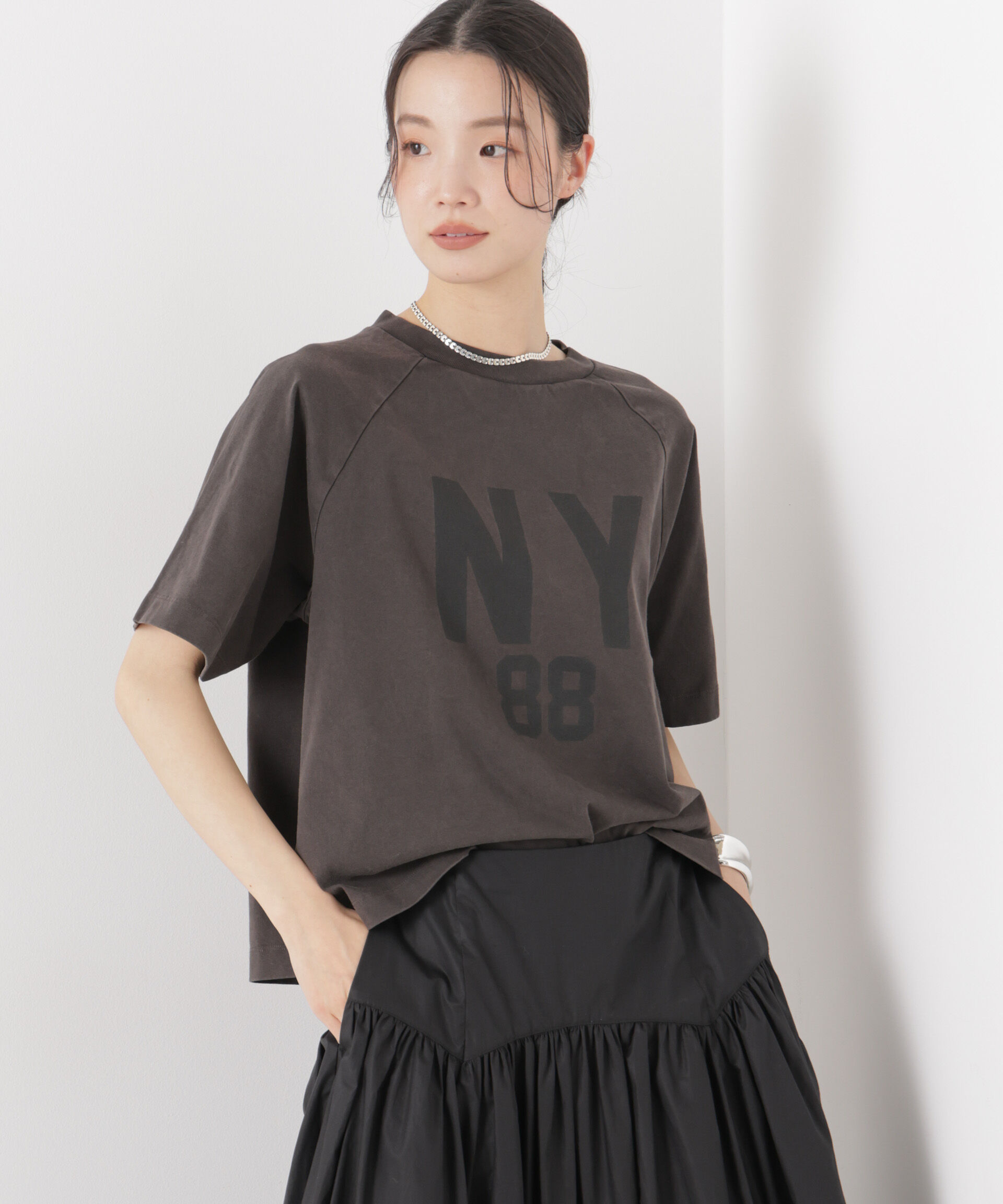 nano･universe「Champion/SHORT SLEEVE T-SHIRT」|Tシャツ・カットソー|ブラック