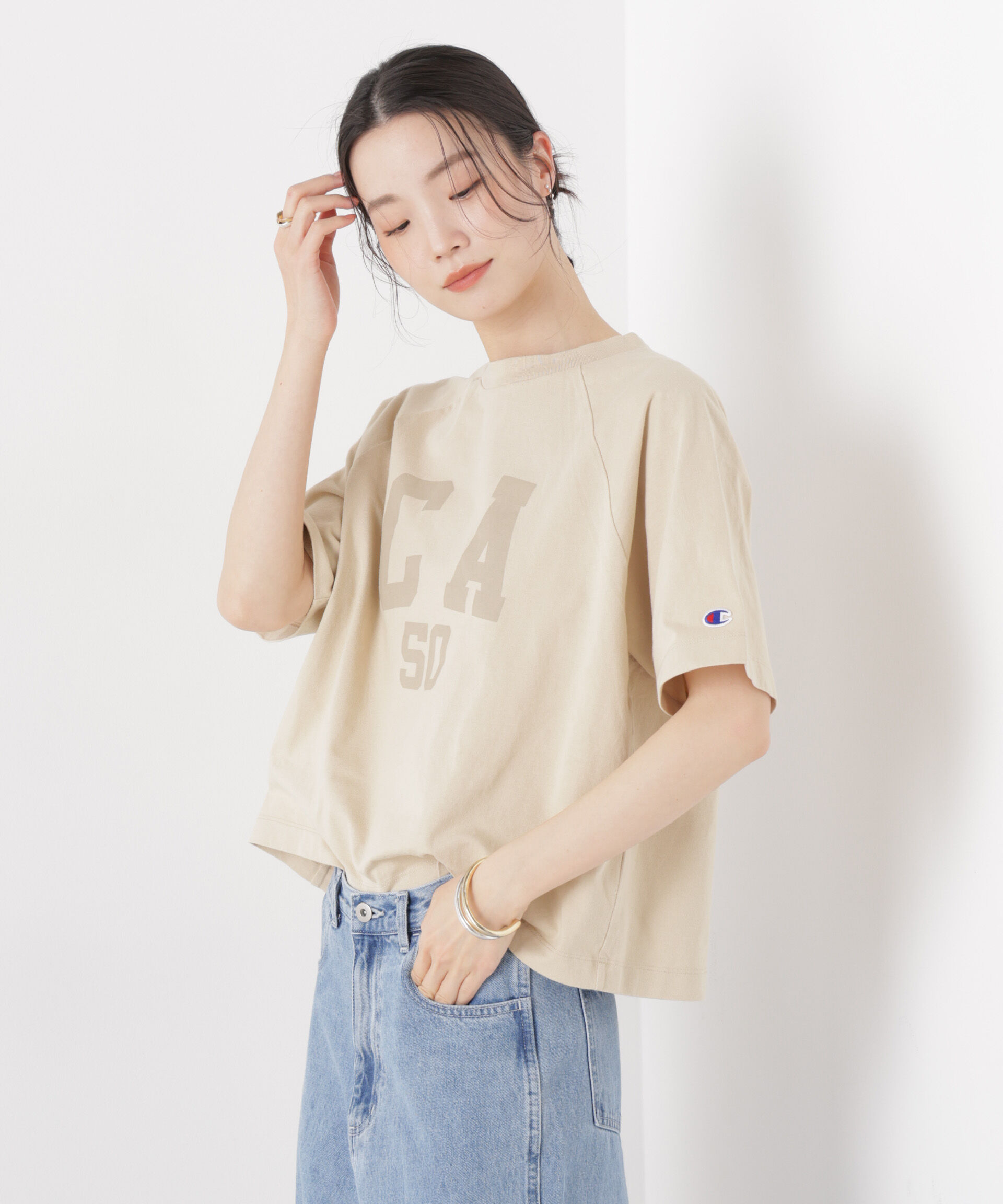 nano･universe「Champion/SHORT SLEEVE T-SHIRT」|Tシャツ・カットソー|