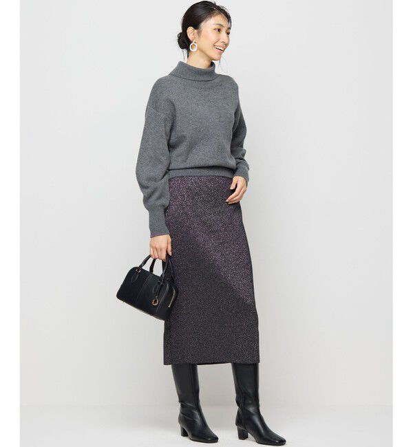 組曲「【2WAY・WEB限定】ウールカシミヤミックス ハイネックニット」|ニット・セーター|