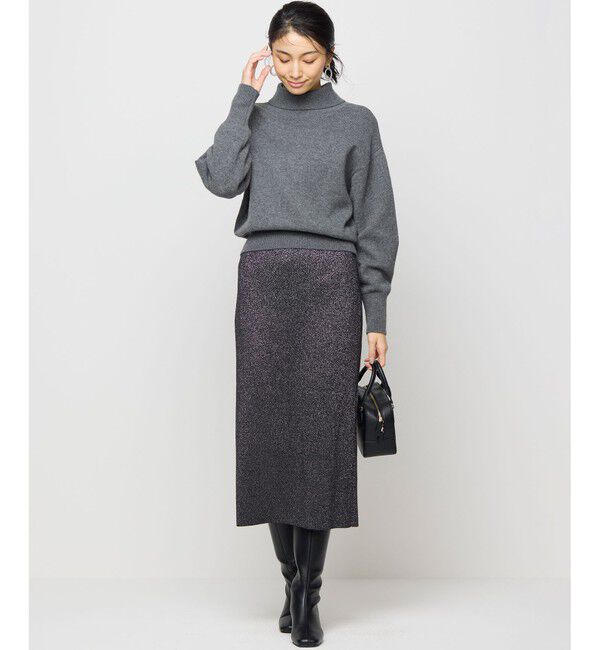 組曲「【2WAY・WEB限定】ウールカシミヤミックス ハイネックニット」|ニット・セーター|