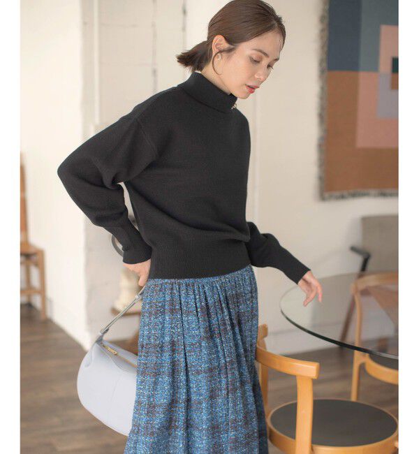 組曲「【2WAY・WEB限定】ウールカシミヤミックス ハイネックニット」|ニット・セーター|