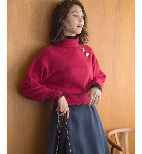 組曲「【2WAY・WEB限定】ウールカシミヤミックス ハイネックニット」|ニット・セーター|