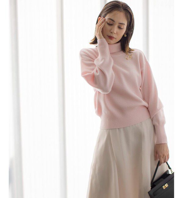 組曲「【2WAY・WEB限定】ウールカシミヤミックス ハイネックニット」|ニット・セーター|