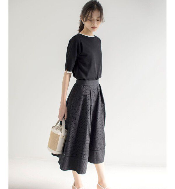 組曲「5分袖ニットＴシャツ」|ニット・セーター|