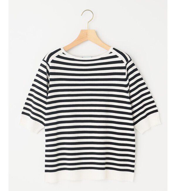 組曲「5分袖ニットＴシャツ」|ニット・セーター|